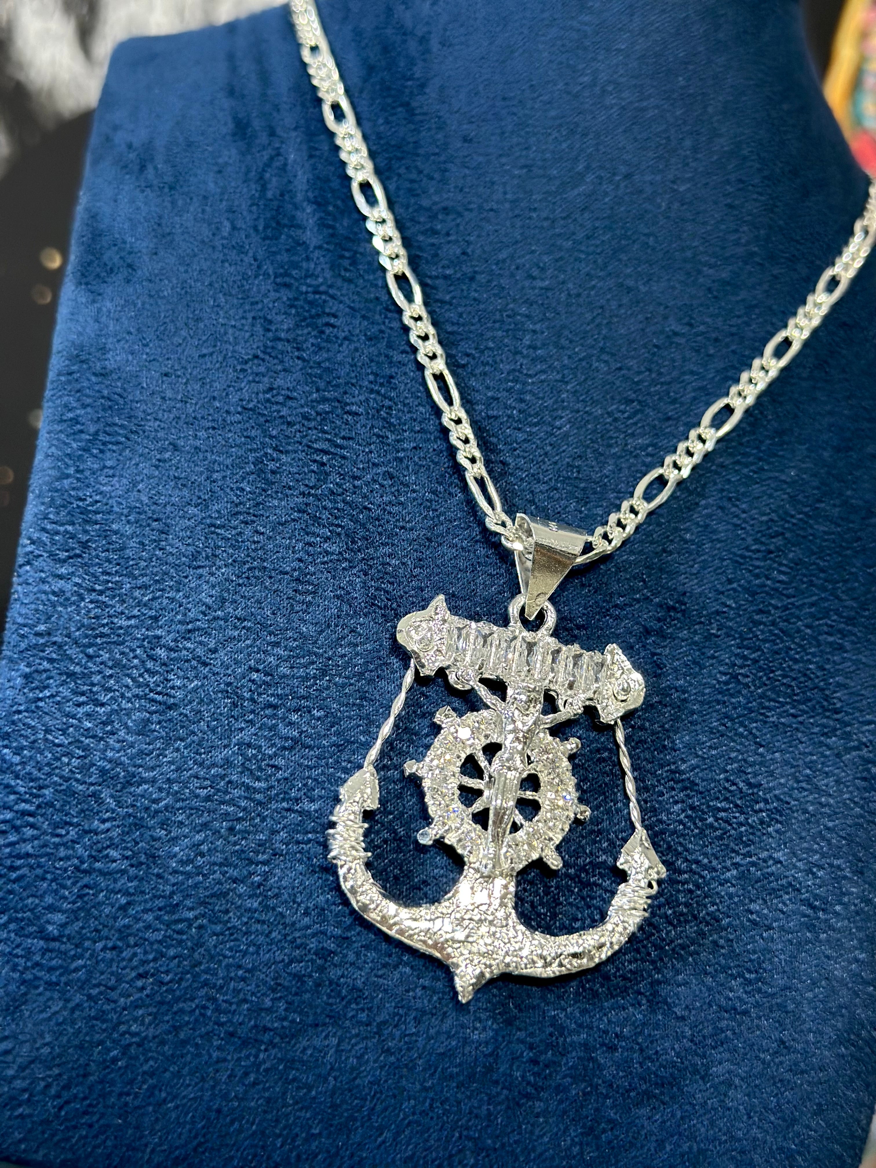 Dije Cruz Marinera Plata .925