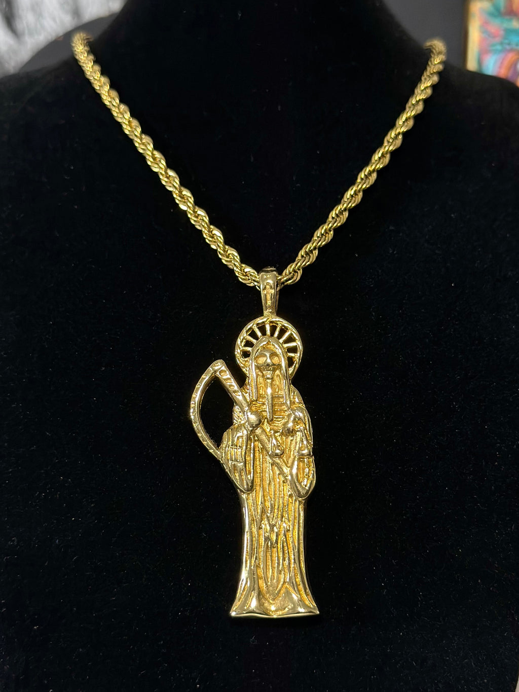 Dije Santa Muerte Acero