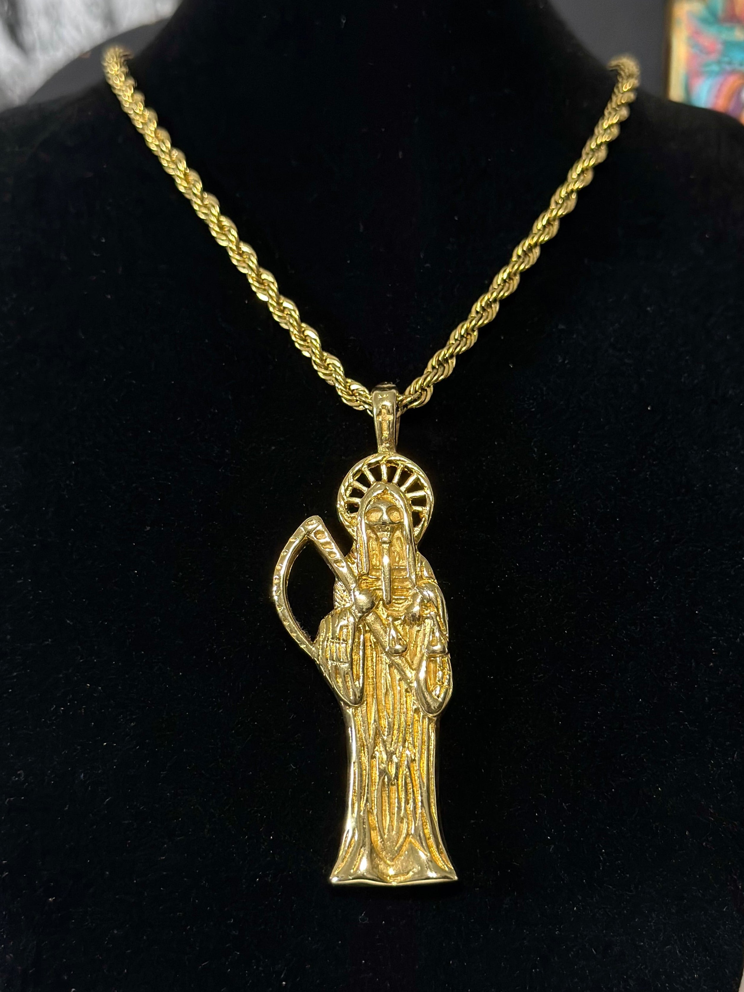 Dije Santa Muerte Acero