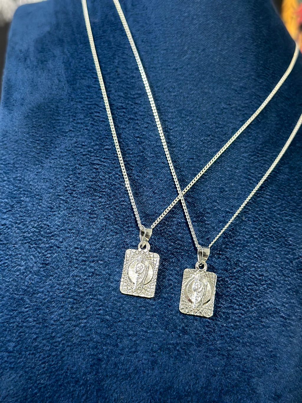 Dije Retrato San Judas Chico Plata .925