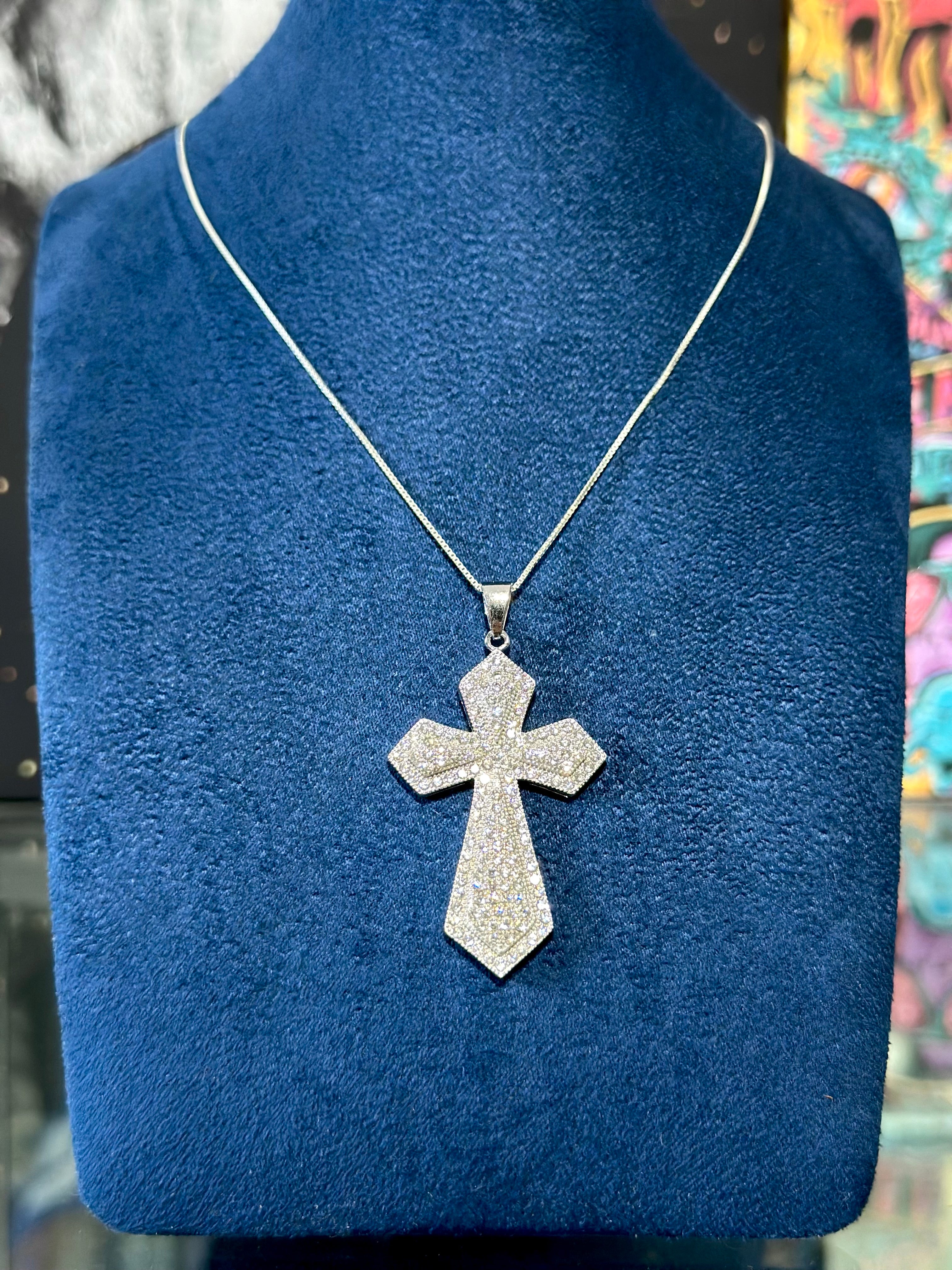 Dije Cruz Spade Plata .925