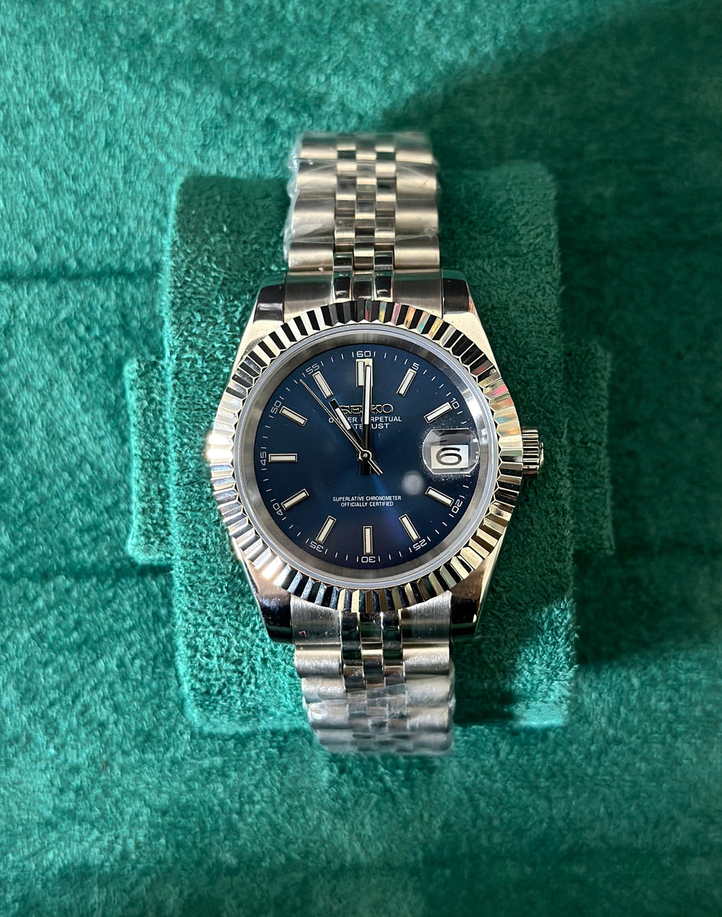 Blue Datejust - Seiko Mod