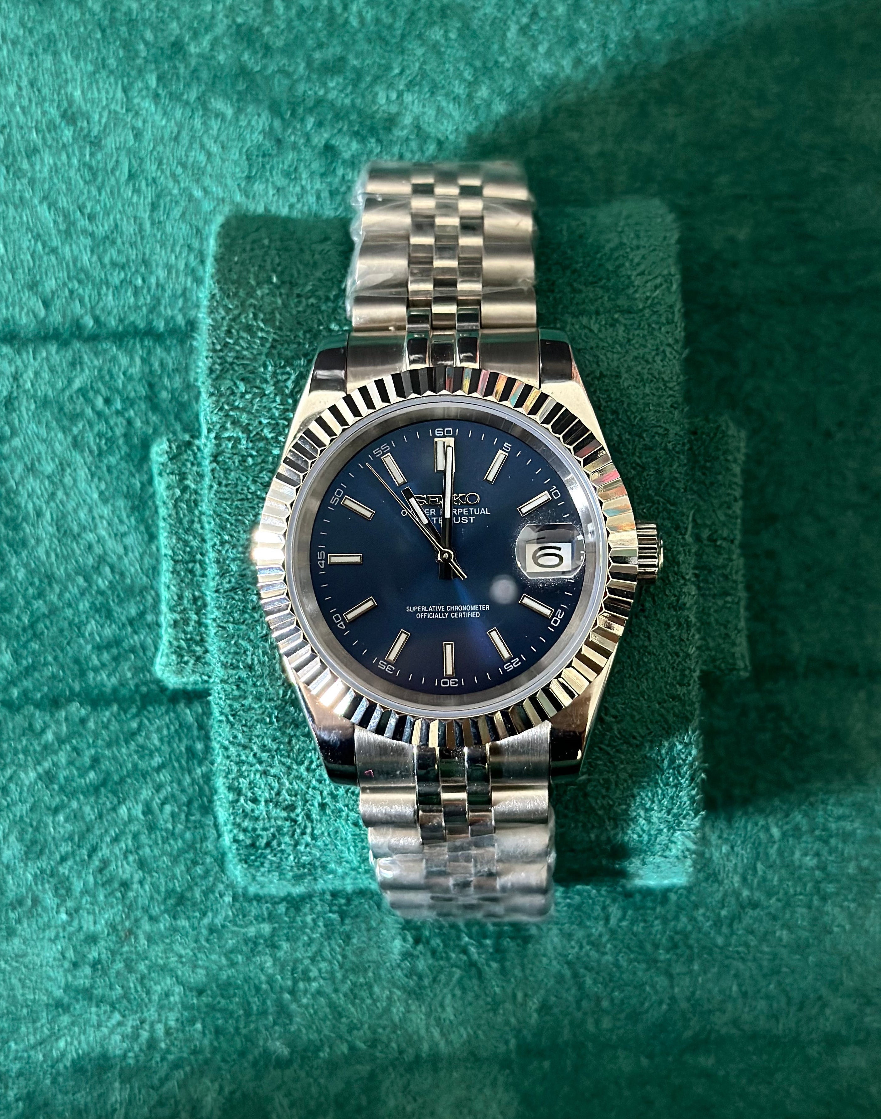 Blue Datejust - Seiko Mod