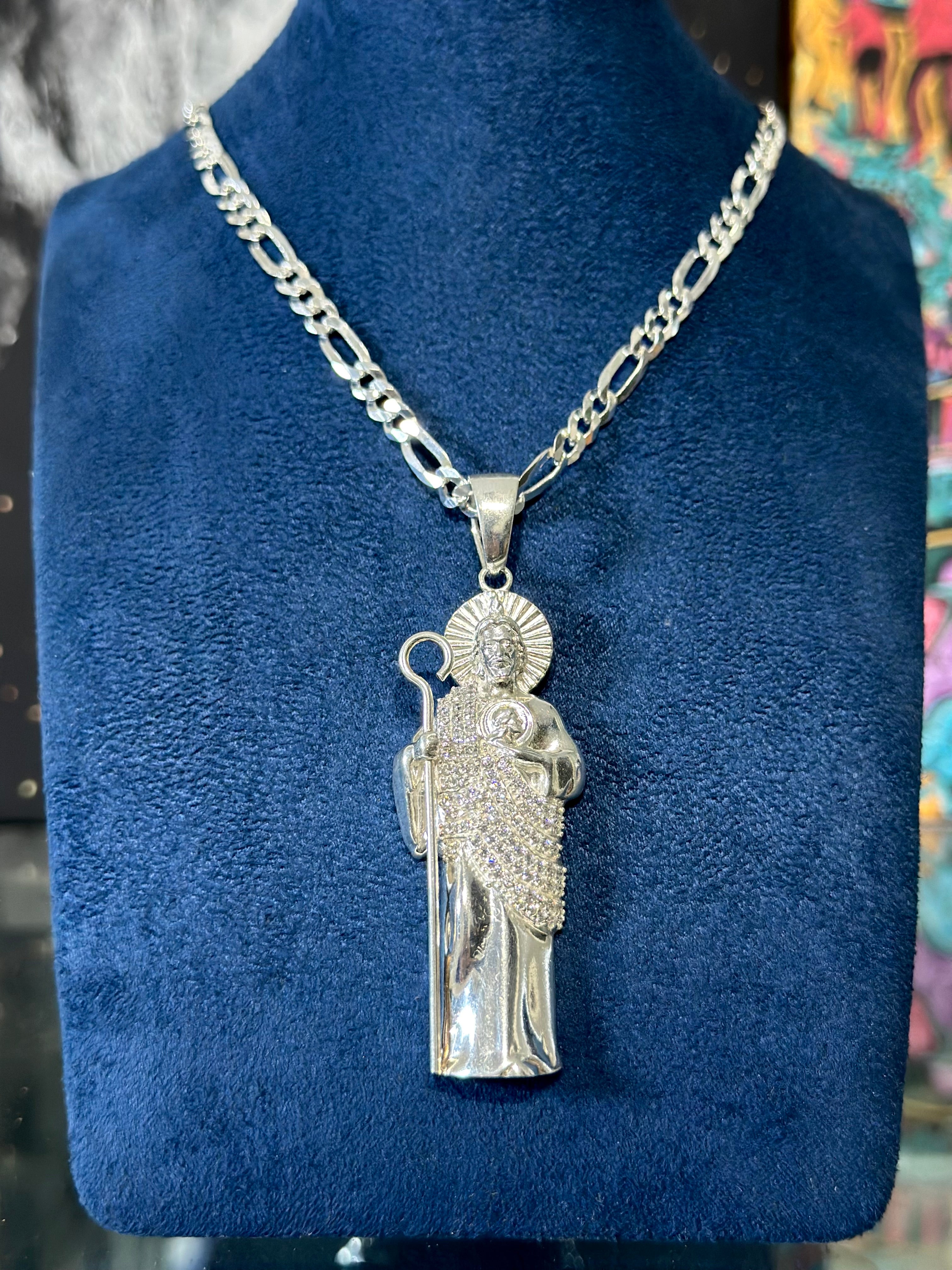 Dije San Judas Bulto Plata .925