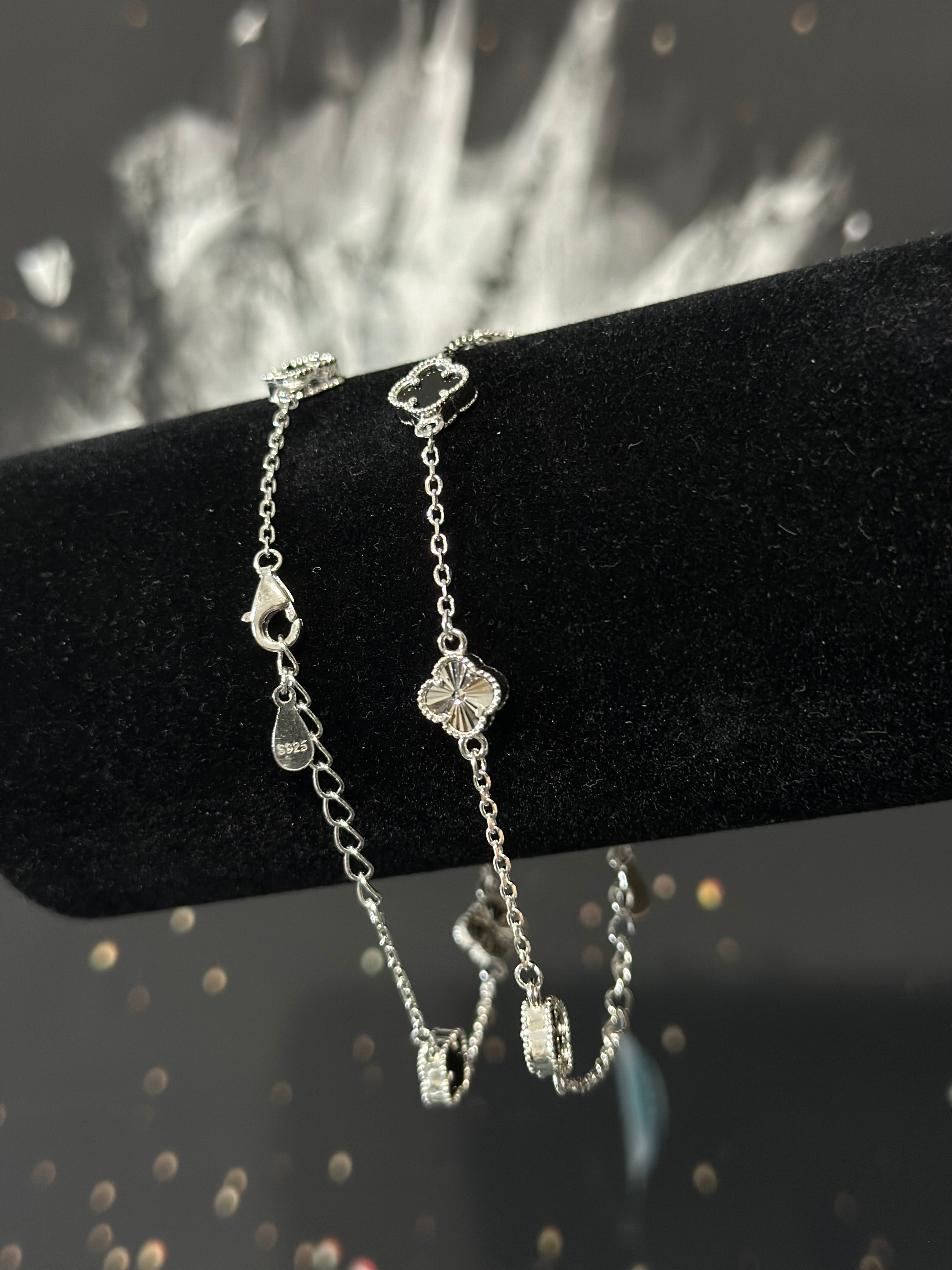 Pulsera VC 5 trébol Plata .925