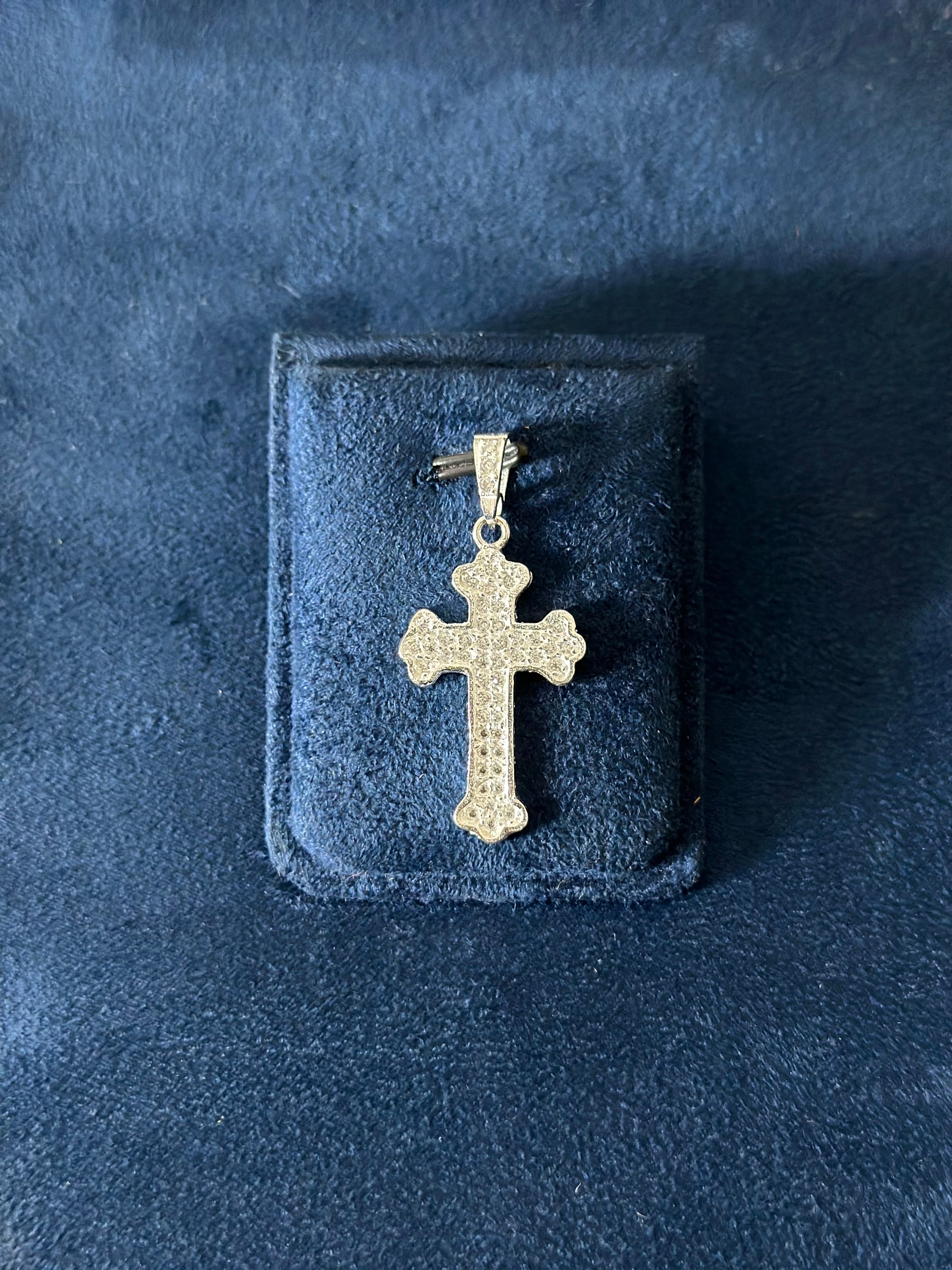 Dije Cruz Zirconias Plata .925