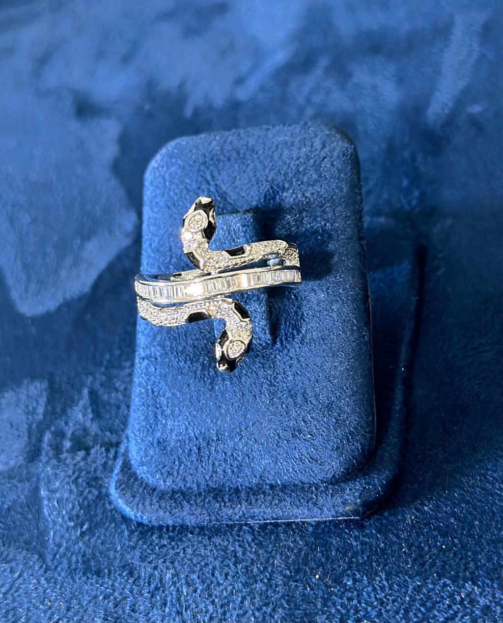 Anillo Víbora Baguette Plata .925