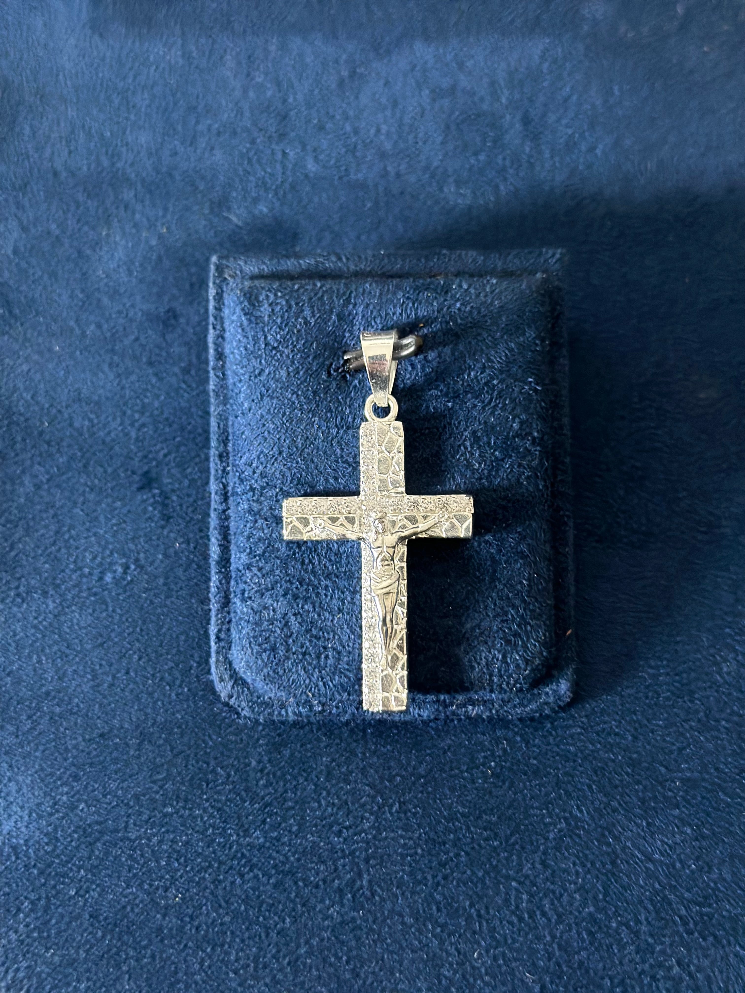 Dije Cruz Piedra Plata .925