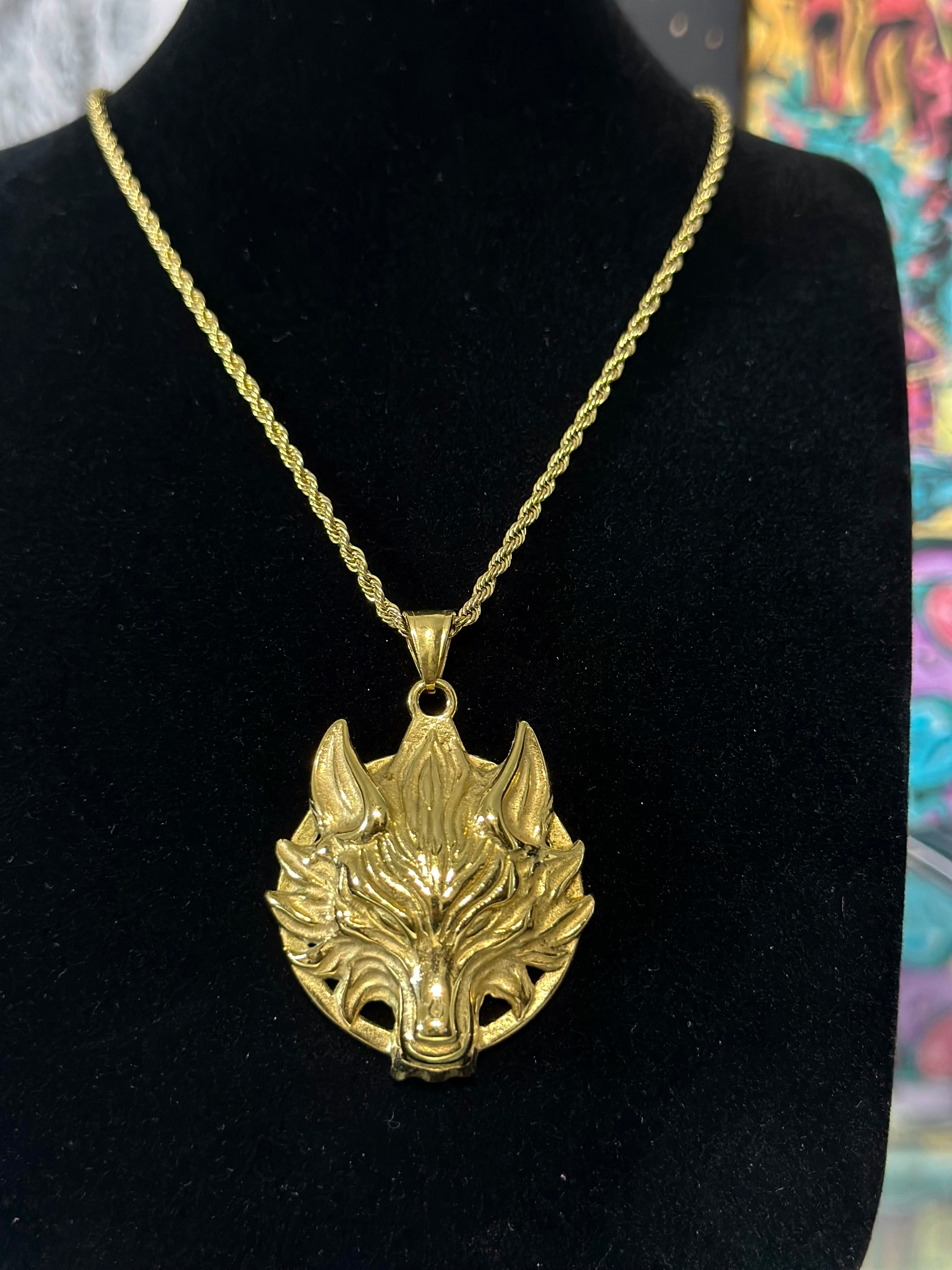 Dije Lobo Acero