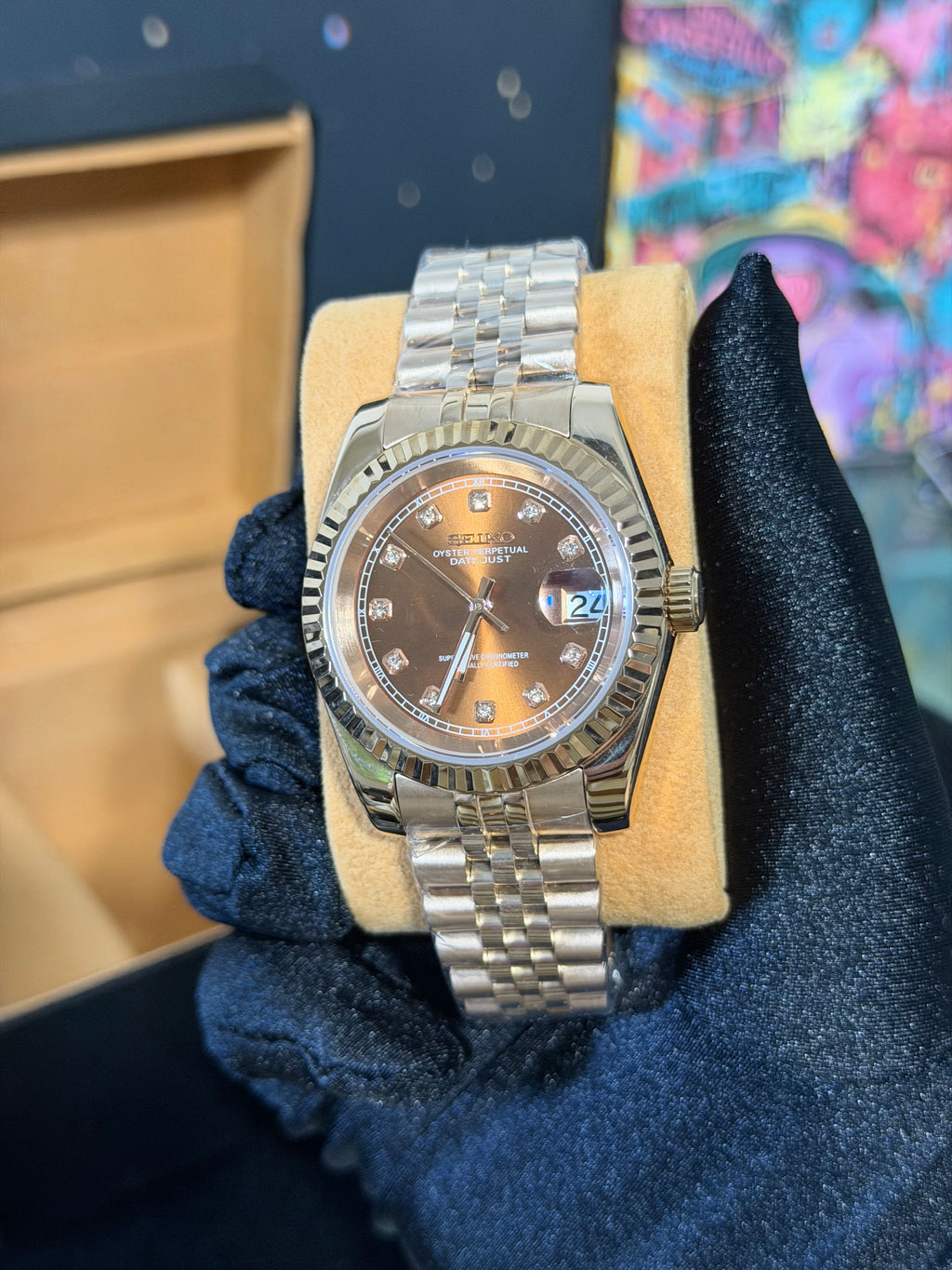 Datejust Rose Gold - Seiko Mod