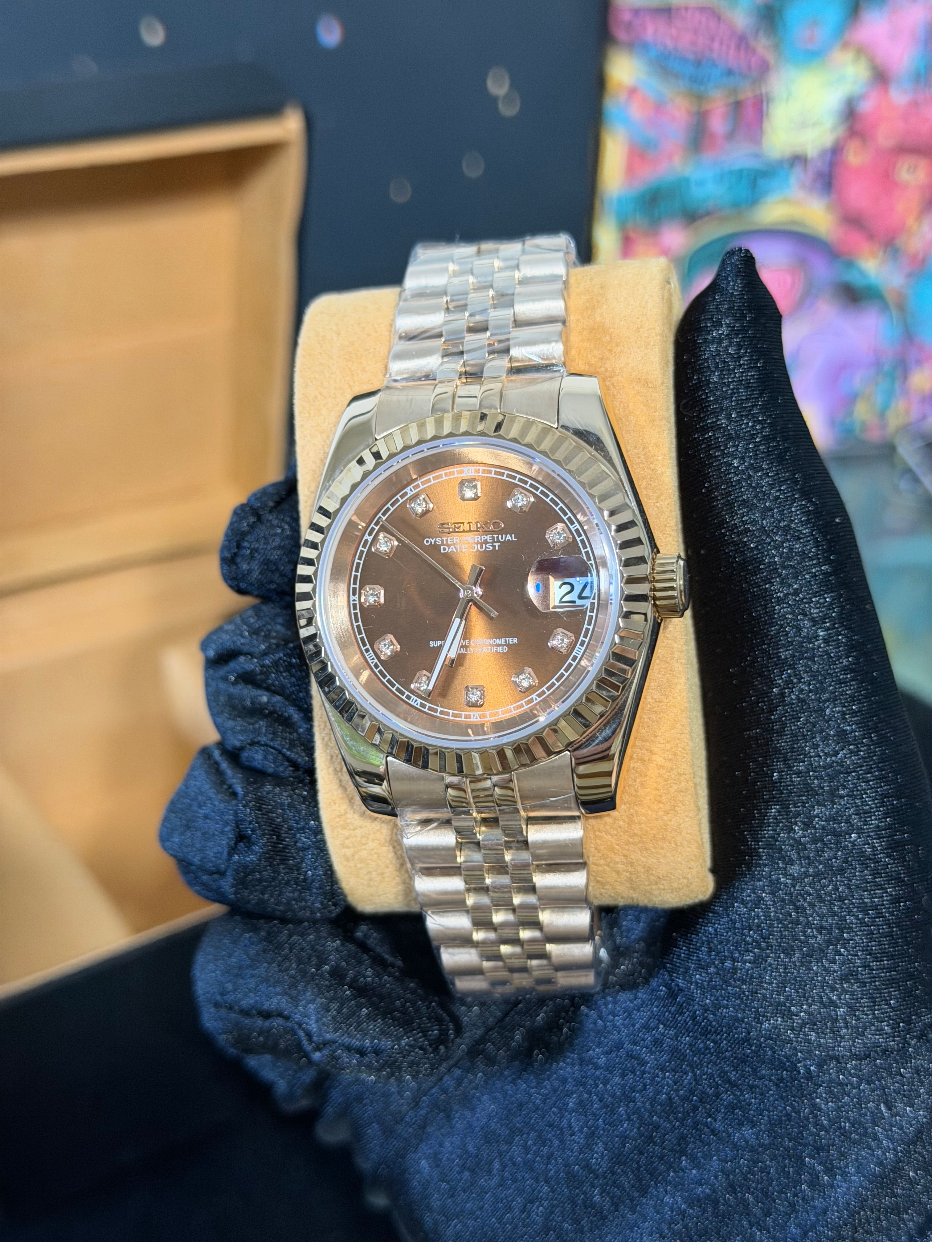 Datejust Rose Gold - Seiko Mod