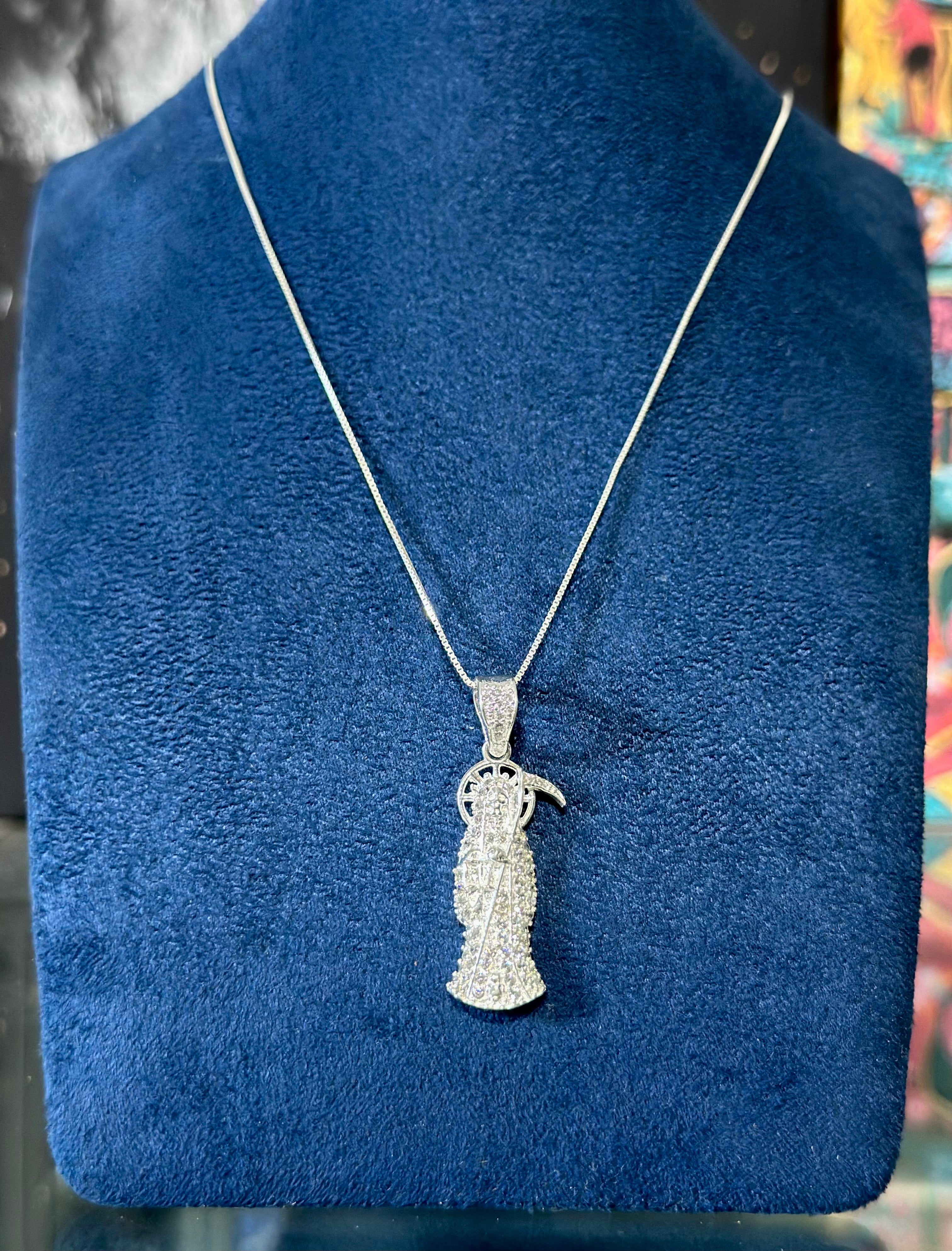 Dije Santa Muerte Mini Plata .925