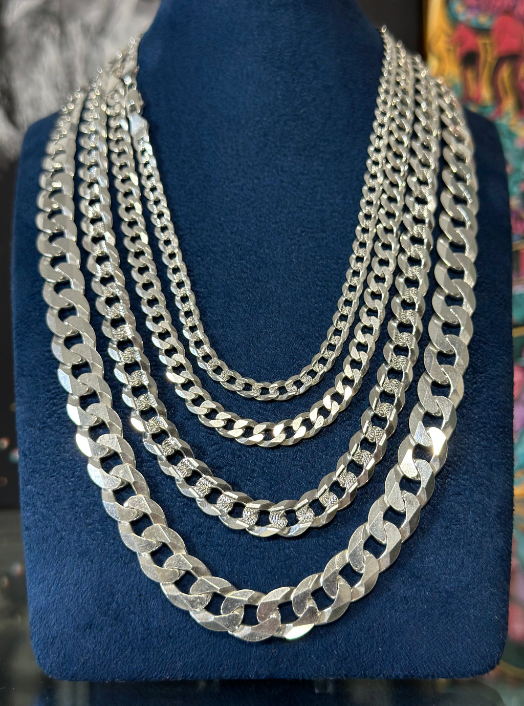 Cadena Cubana Plata .925