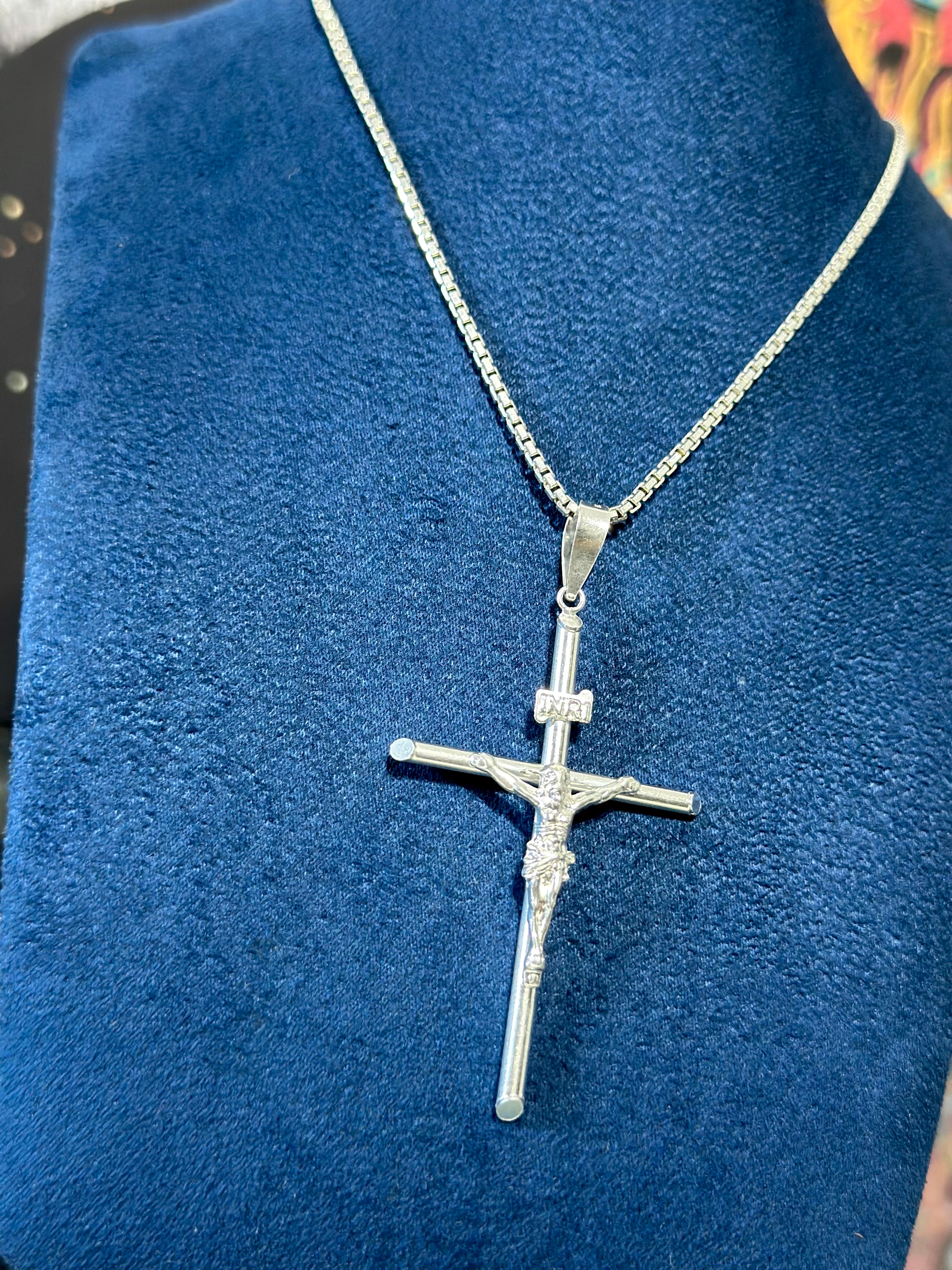 Dije Cruz INRI Plata .925