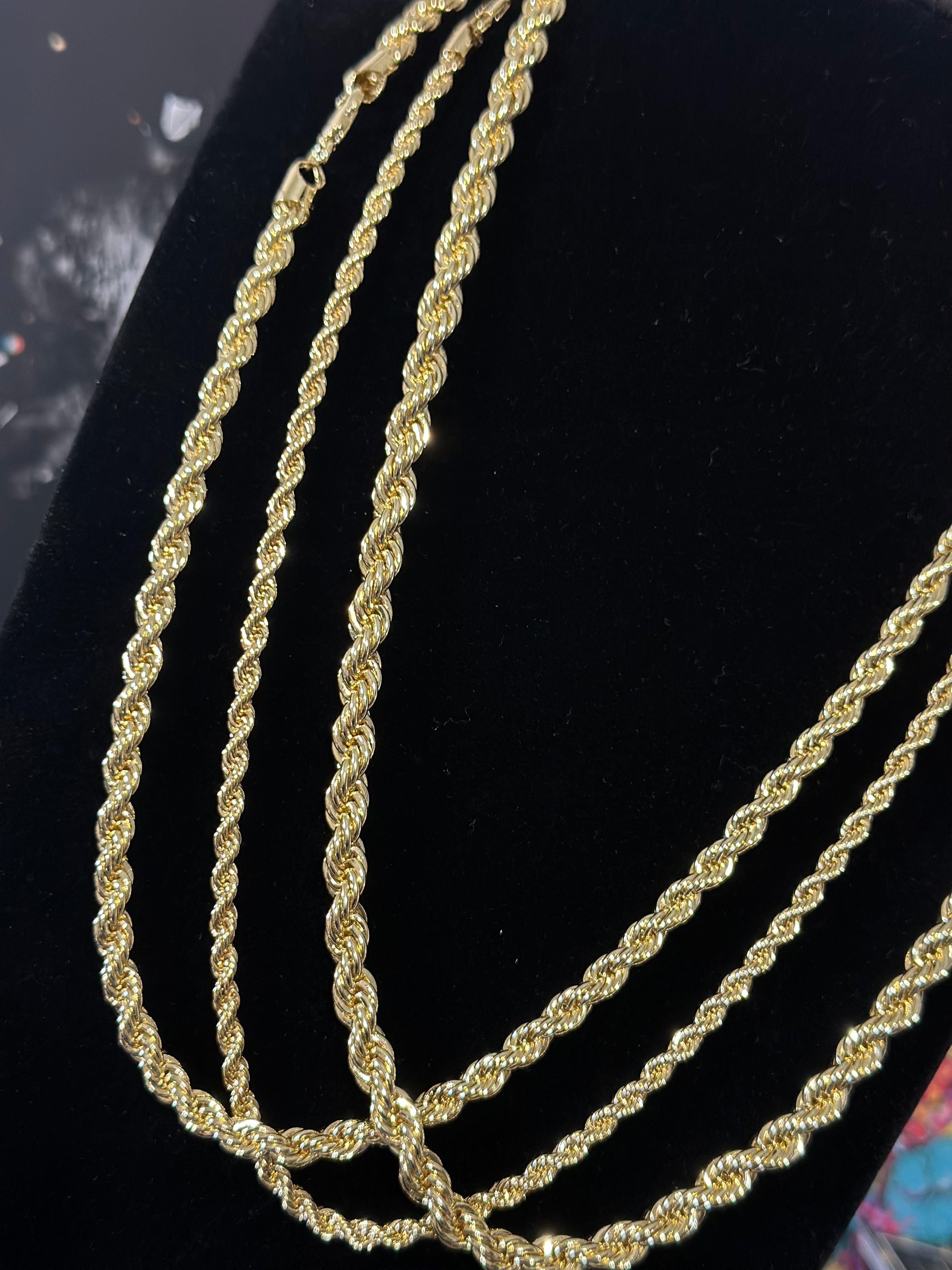 Cadena Torzal Oro Laminado