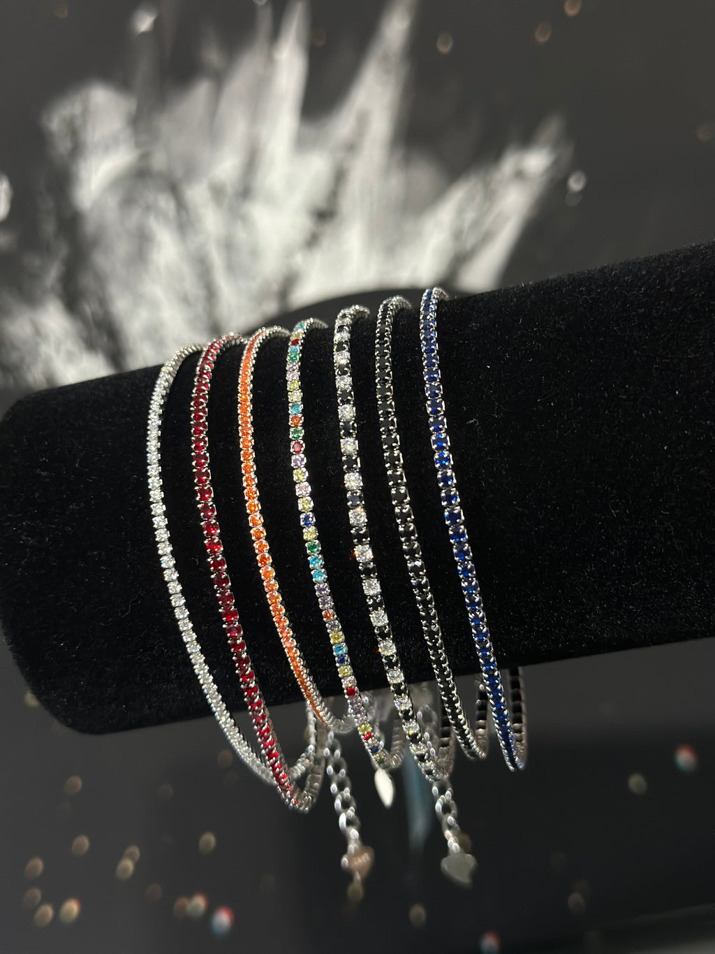 Pulsera Tennis con Extensible Plata .925