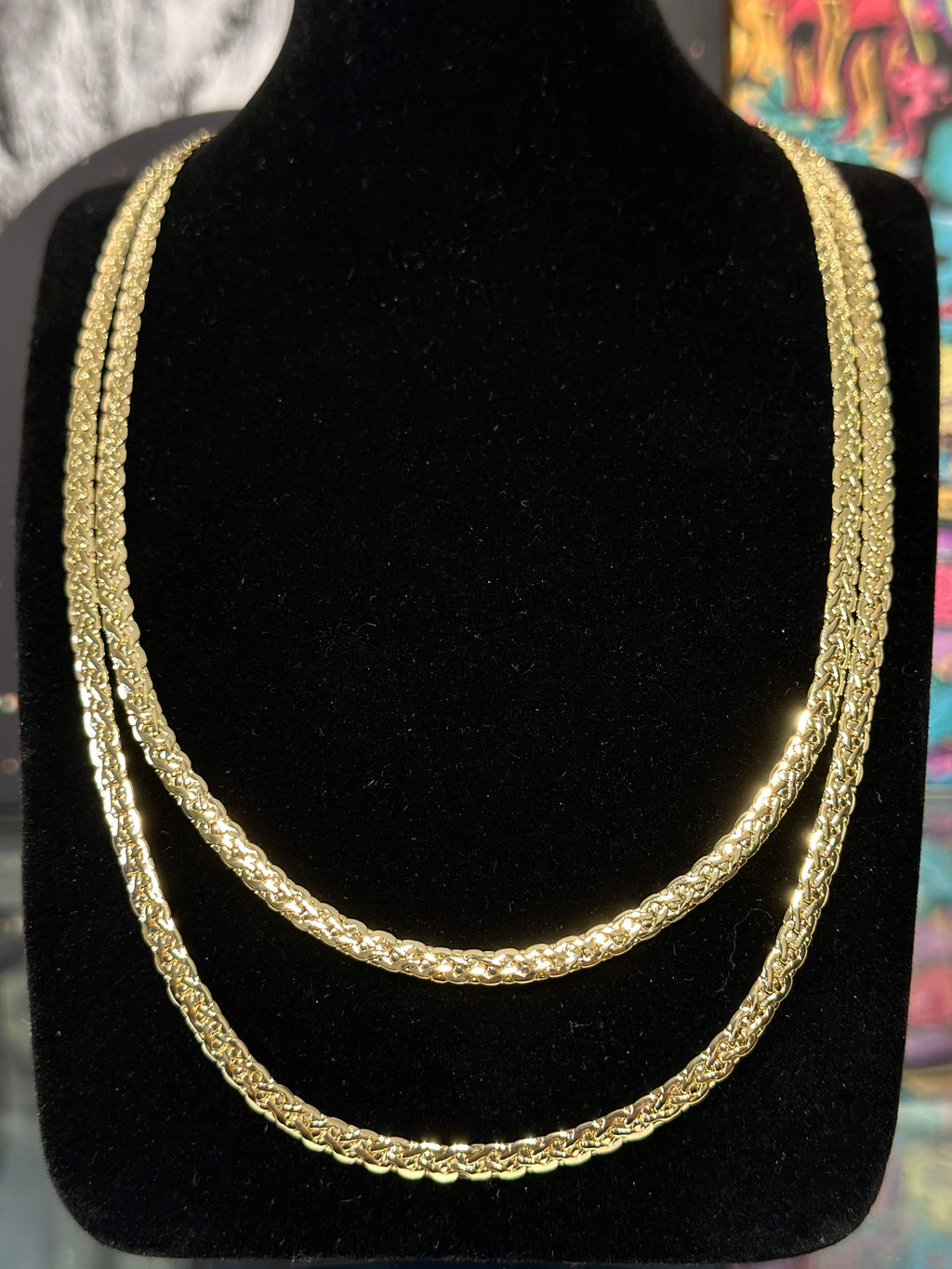 Cadena Fancy 4mm Oro Laminado