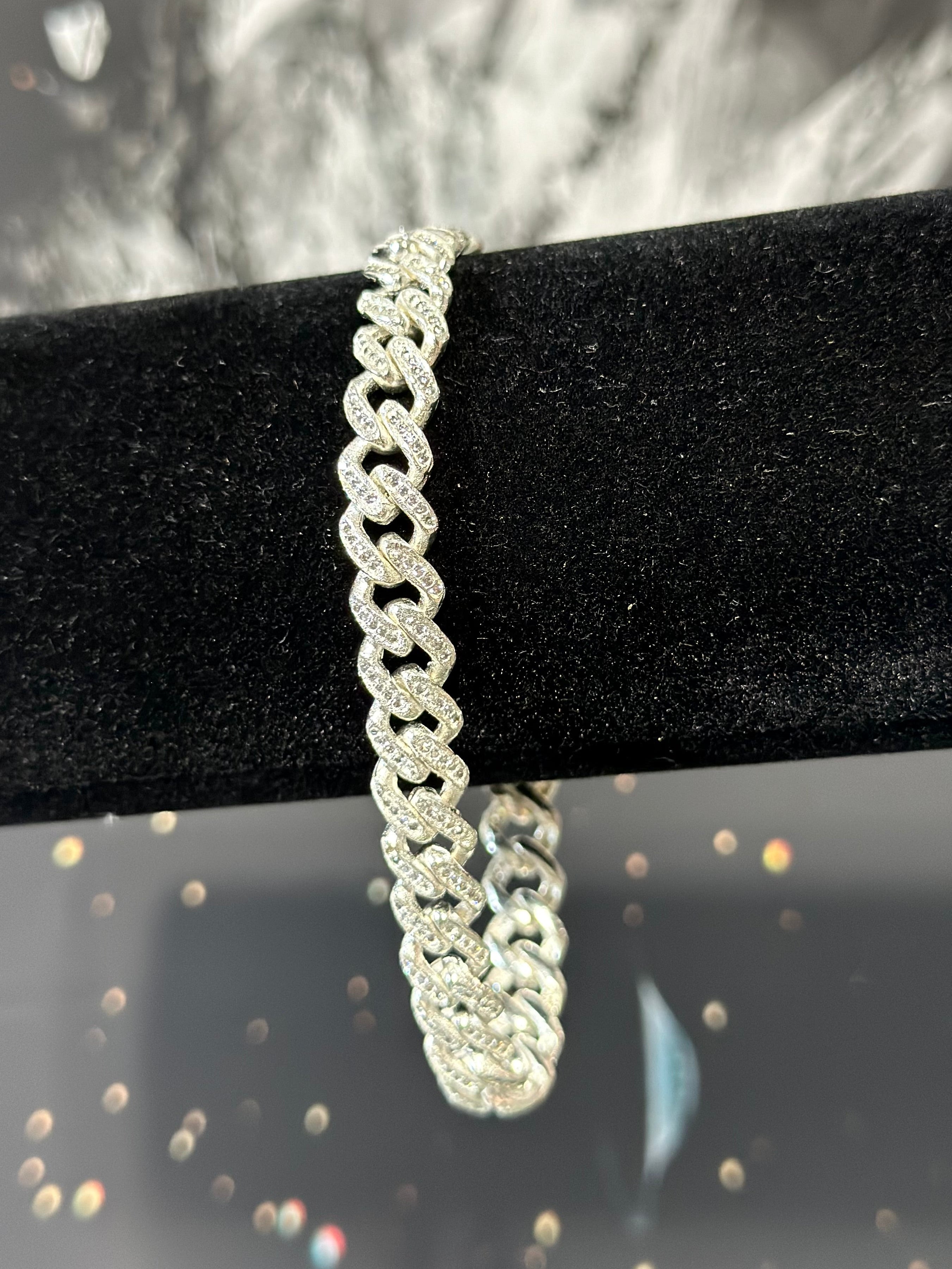 Pulsera Cubana 9mm Plata .925