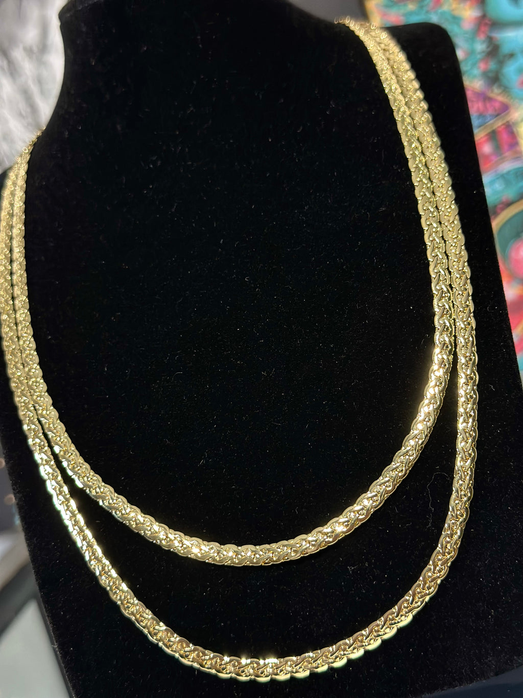 Cadena Fancy 4mm Oro Laminado