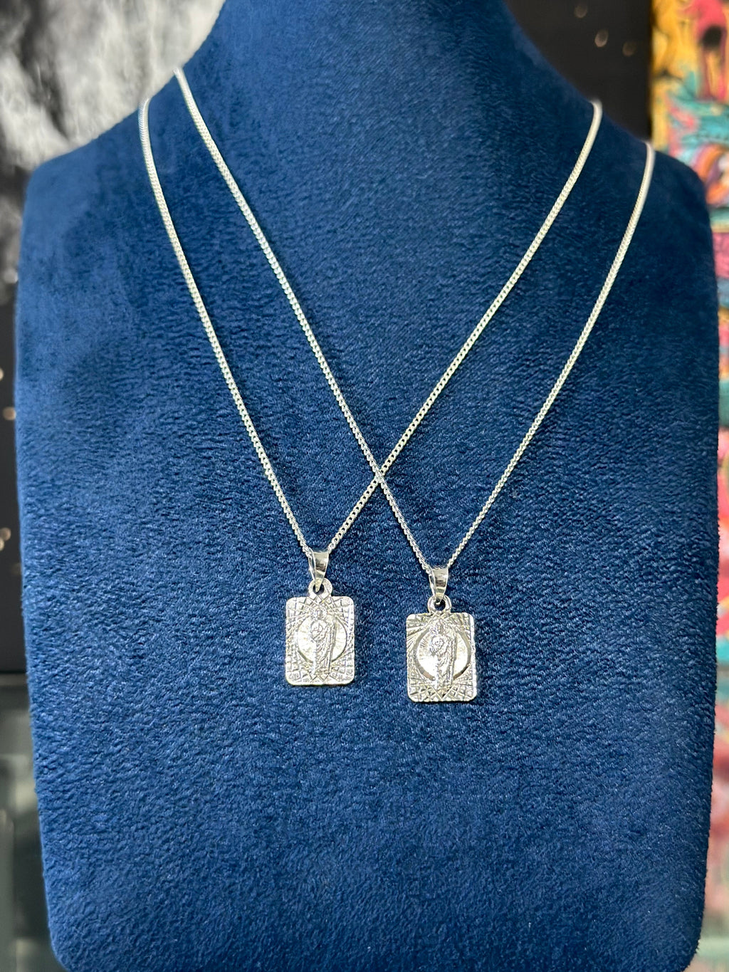 Dije Retrato San Judas Chico Plata .925