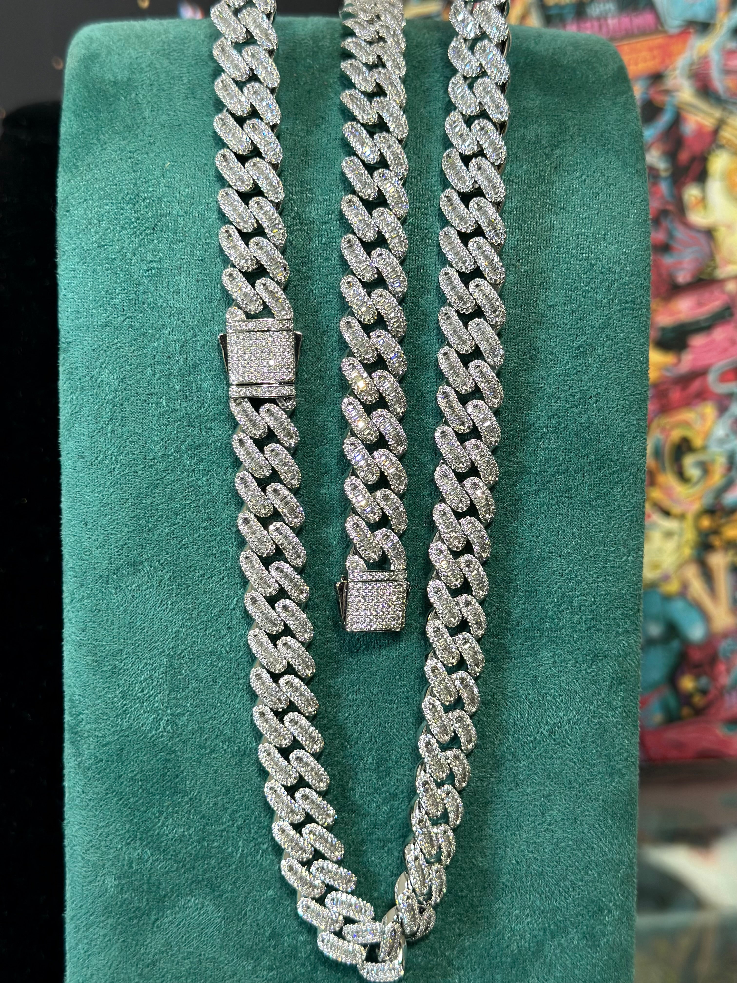 Modelo Cubana Baguette Laminado 18k