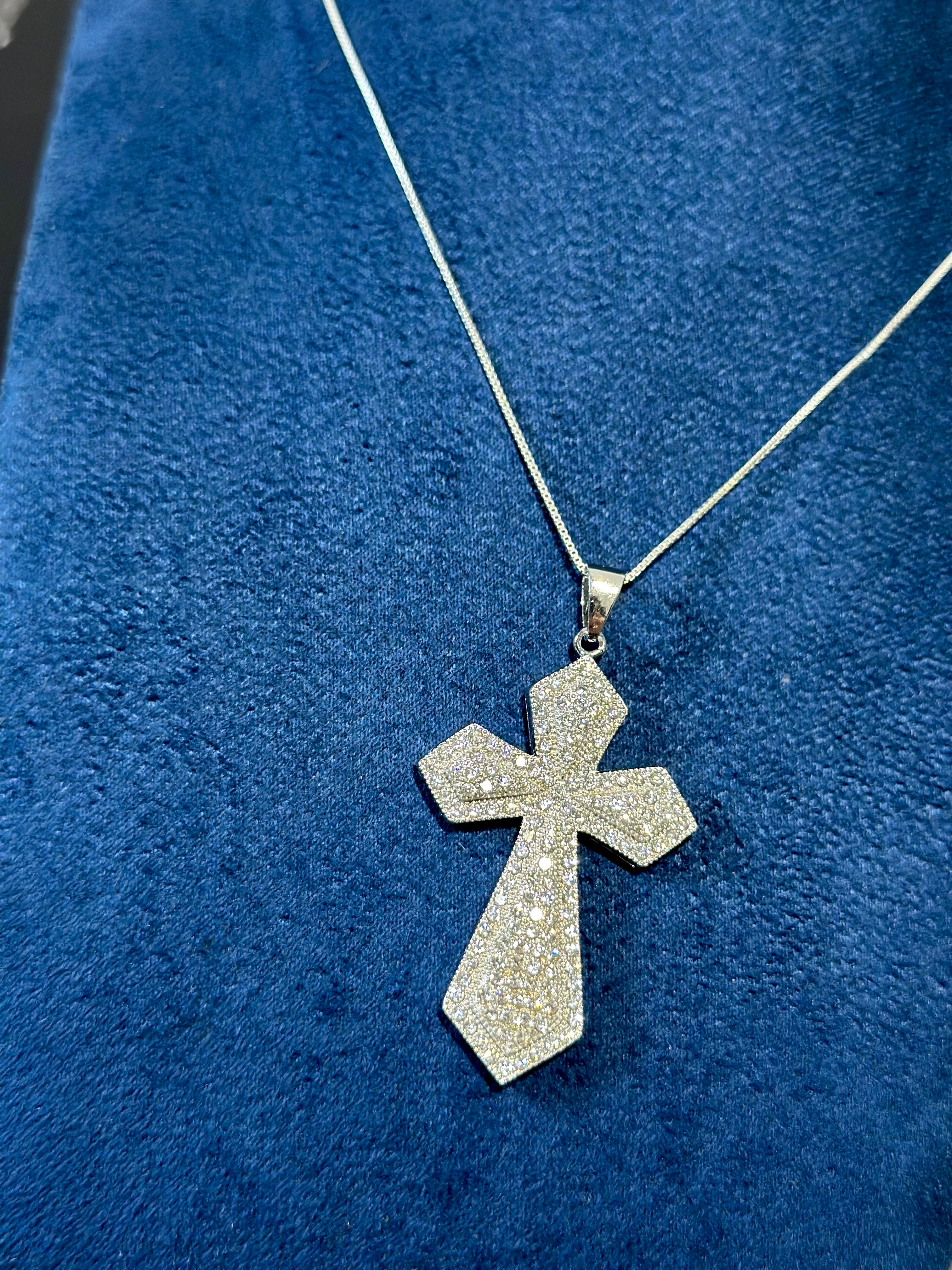 Dije Cruz Spade Plata .925