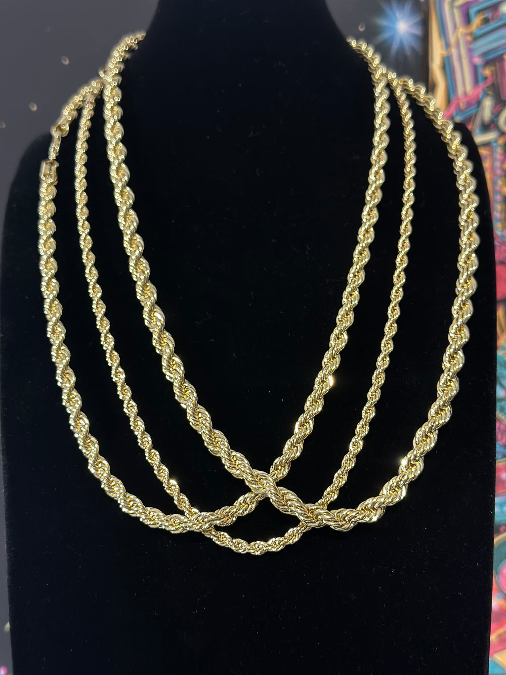 Cadena Torzal Oro Laminado