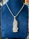 Dije Virgen Bulto Plata .925