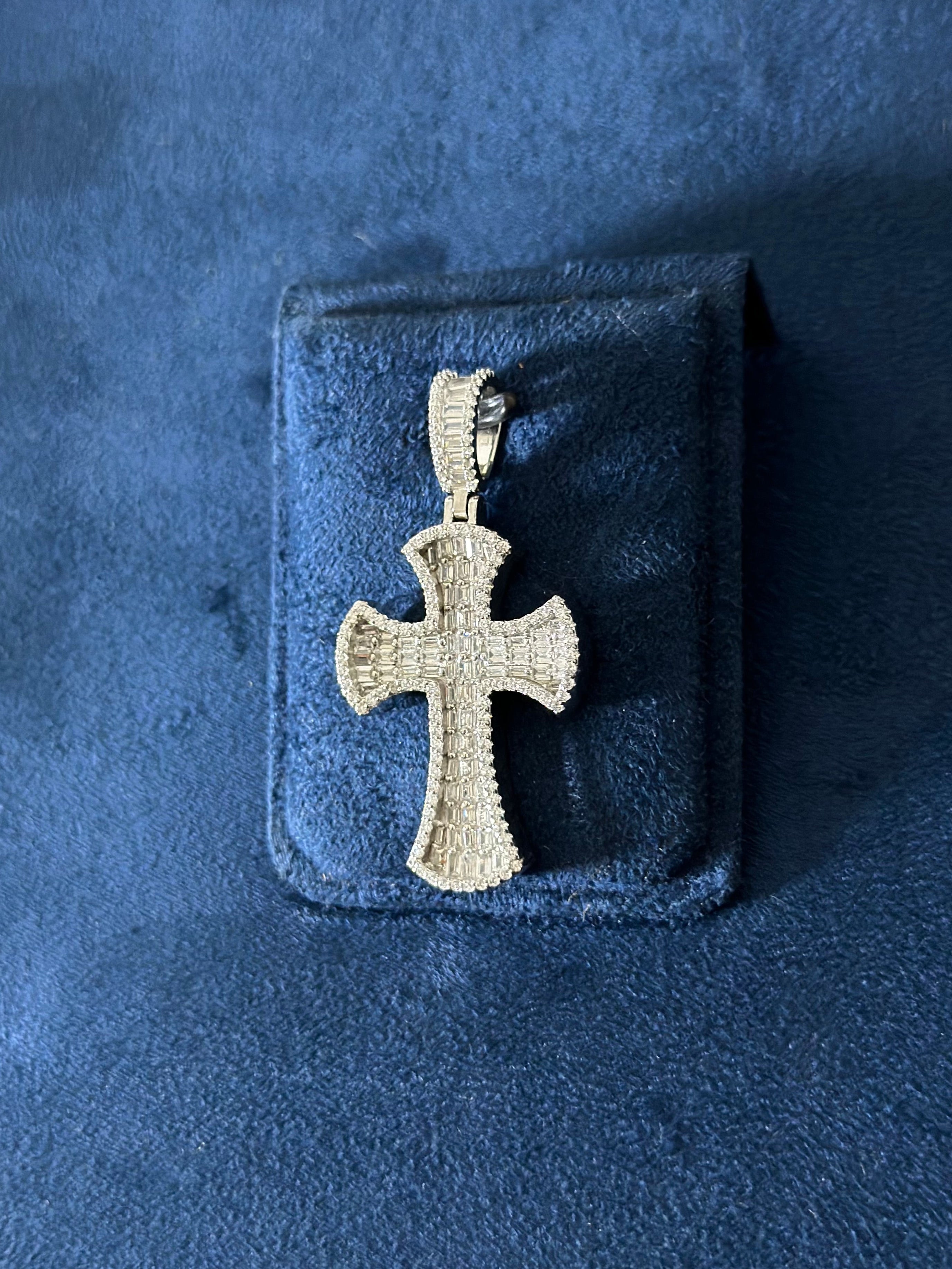 Dije Cruz Baguette Plata .925