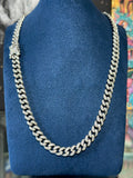 Cadena Cubana Zirconia Plata .925