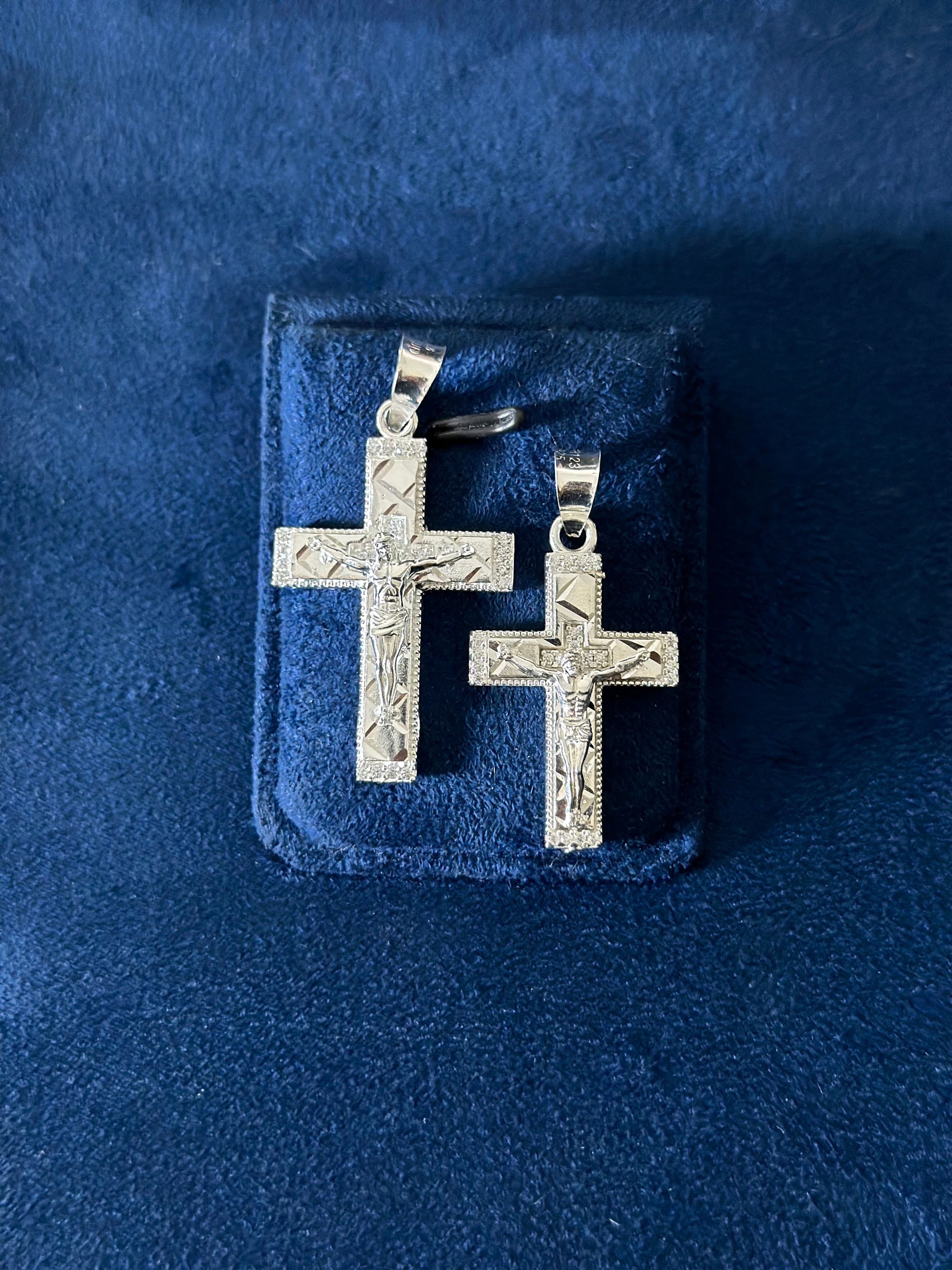 Dije Cruz 2 tamaños Plata .925