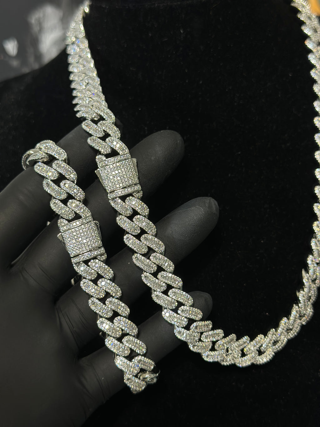 Modelo Cubana Baguette Laminado 18k