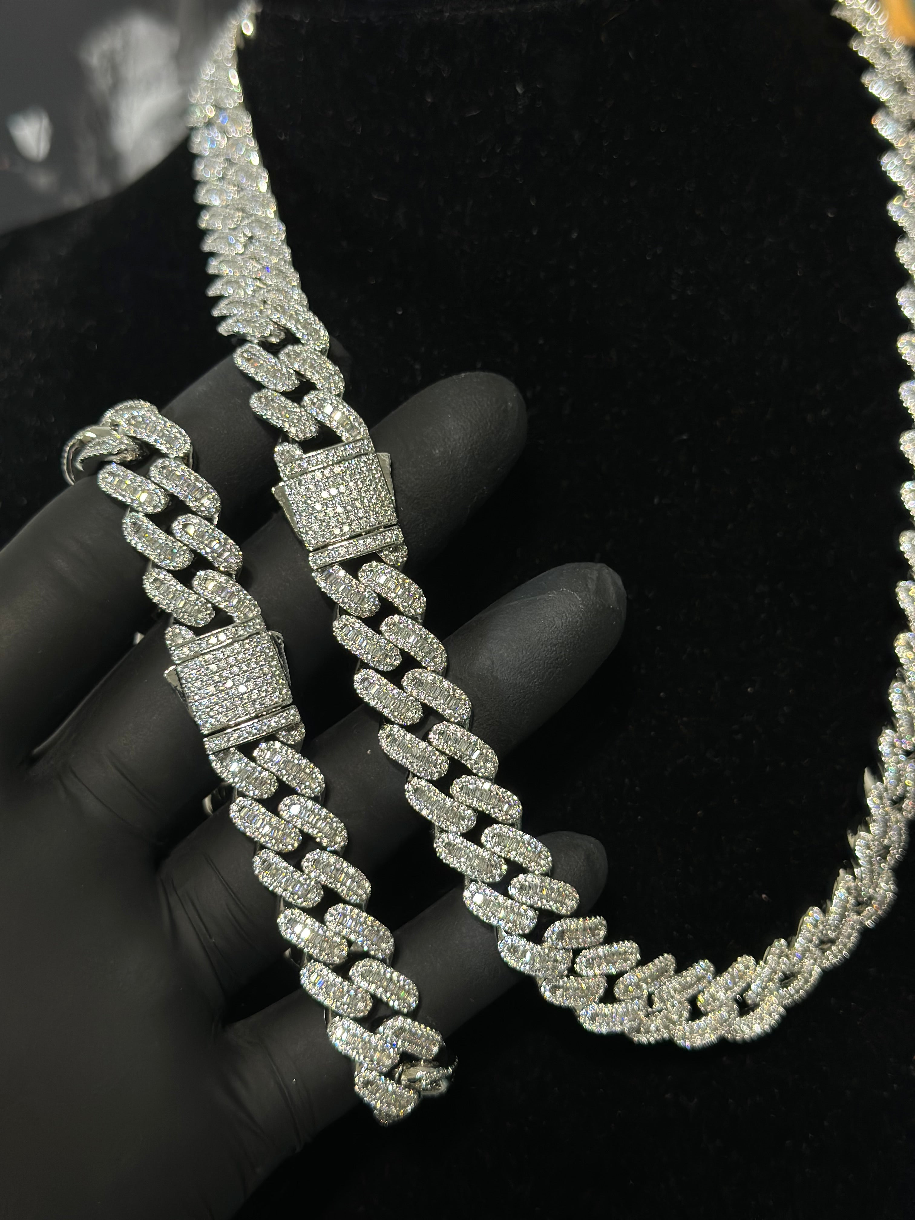 Modelo Cubana Baguette Laminado 18k