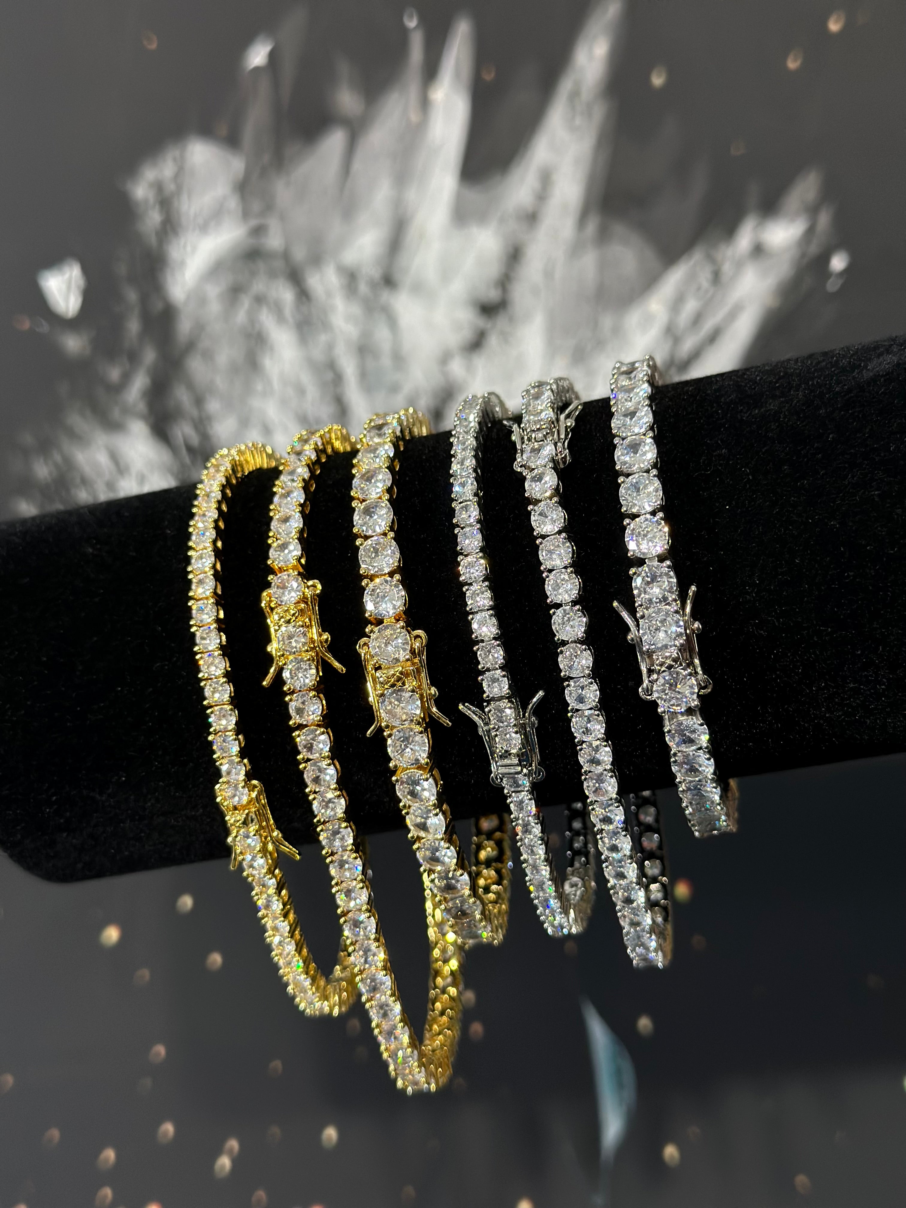 Pulso Tennis Laminado 18k