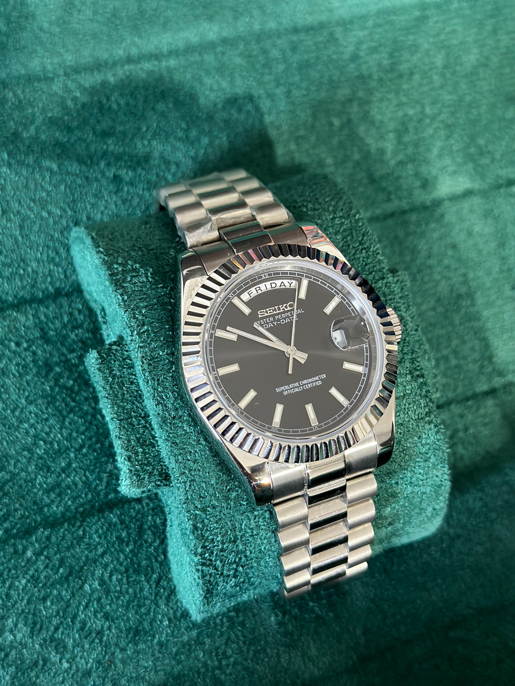 Black Daydate - Seiko Mod