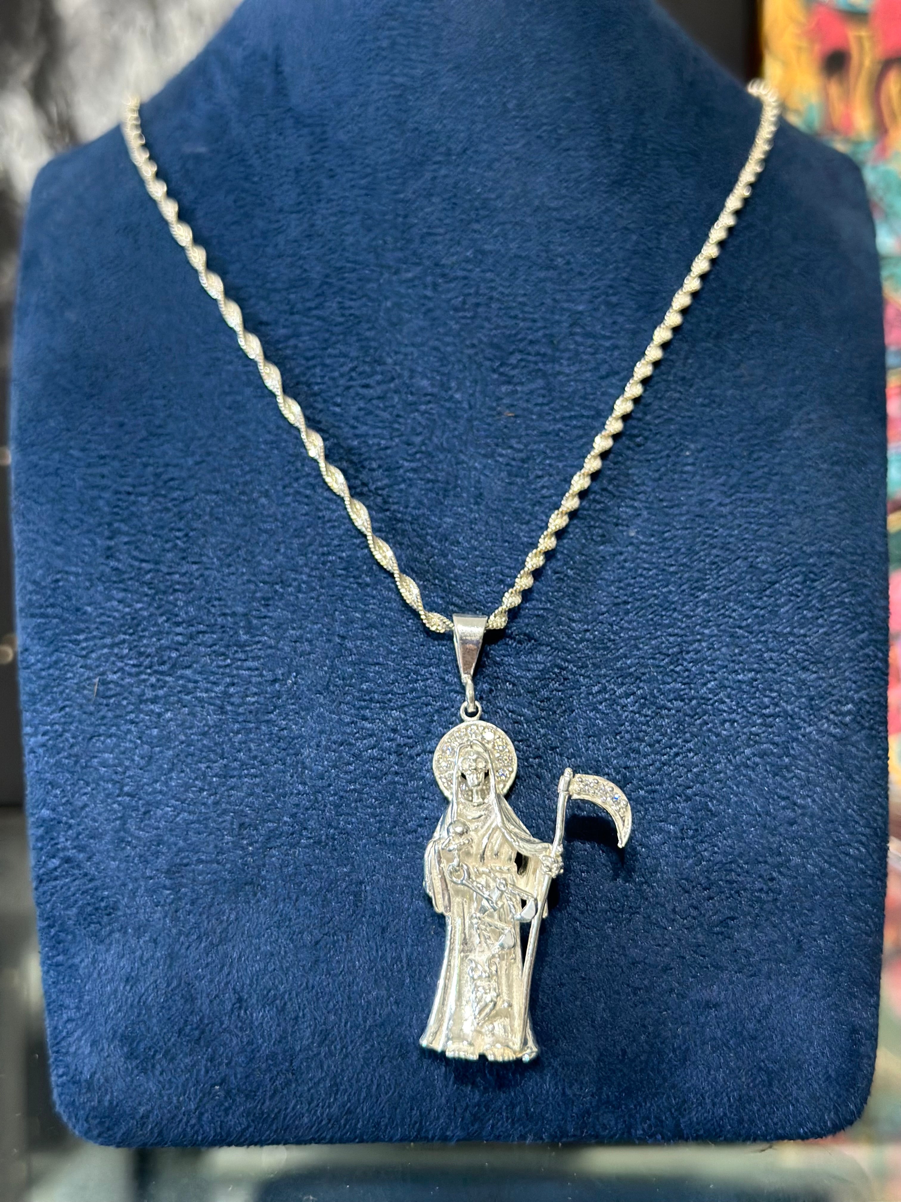 Dije Santa Muerte Plata .925