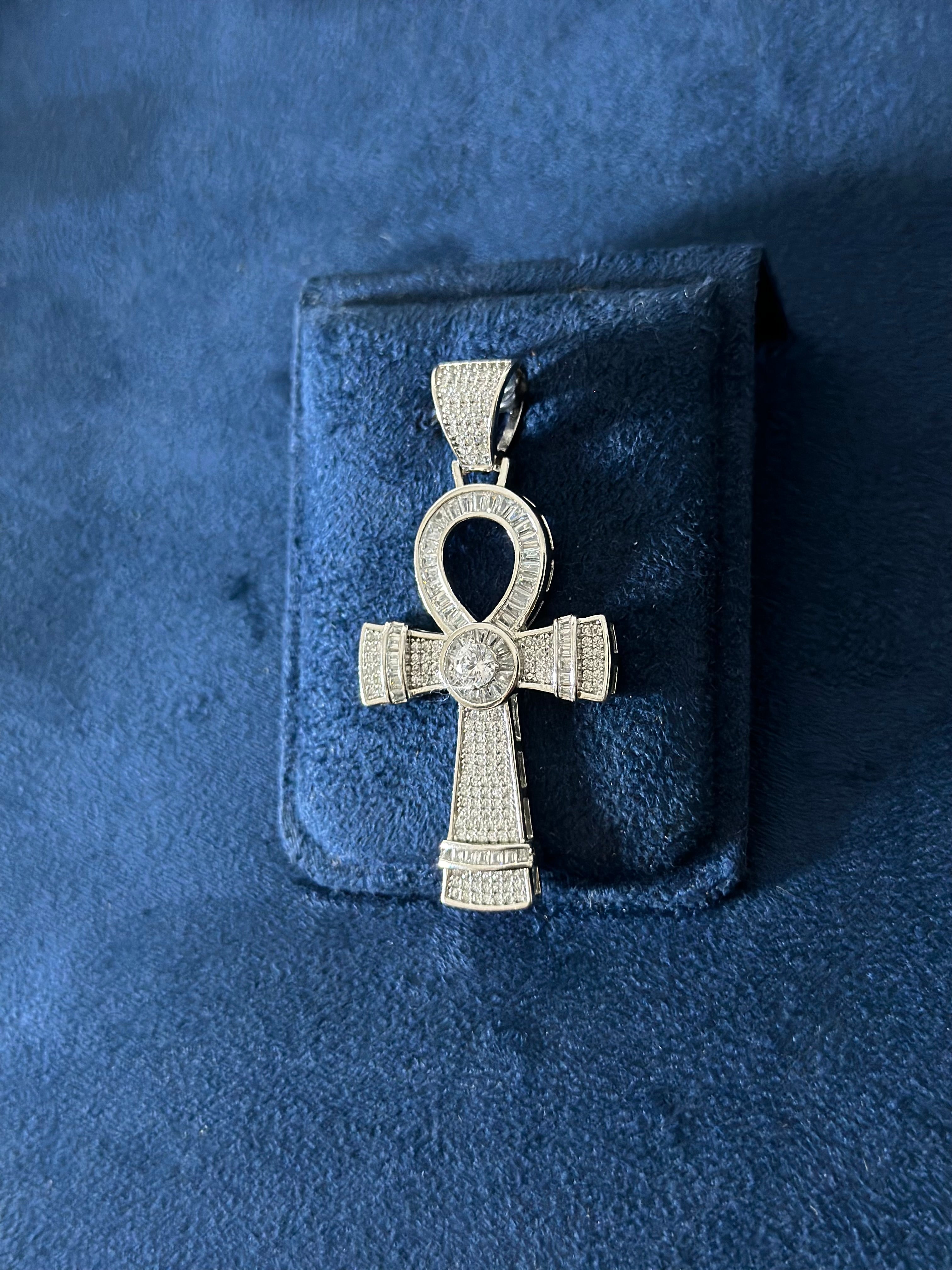 Dije Cruz Egipcia Plata .925