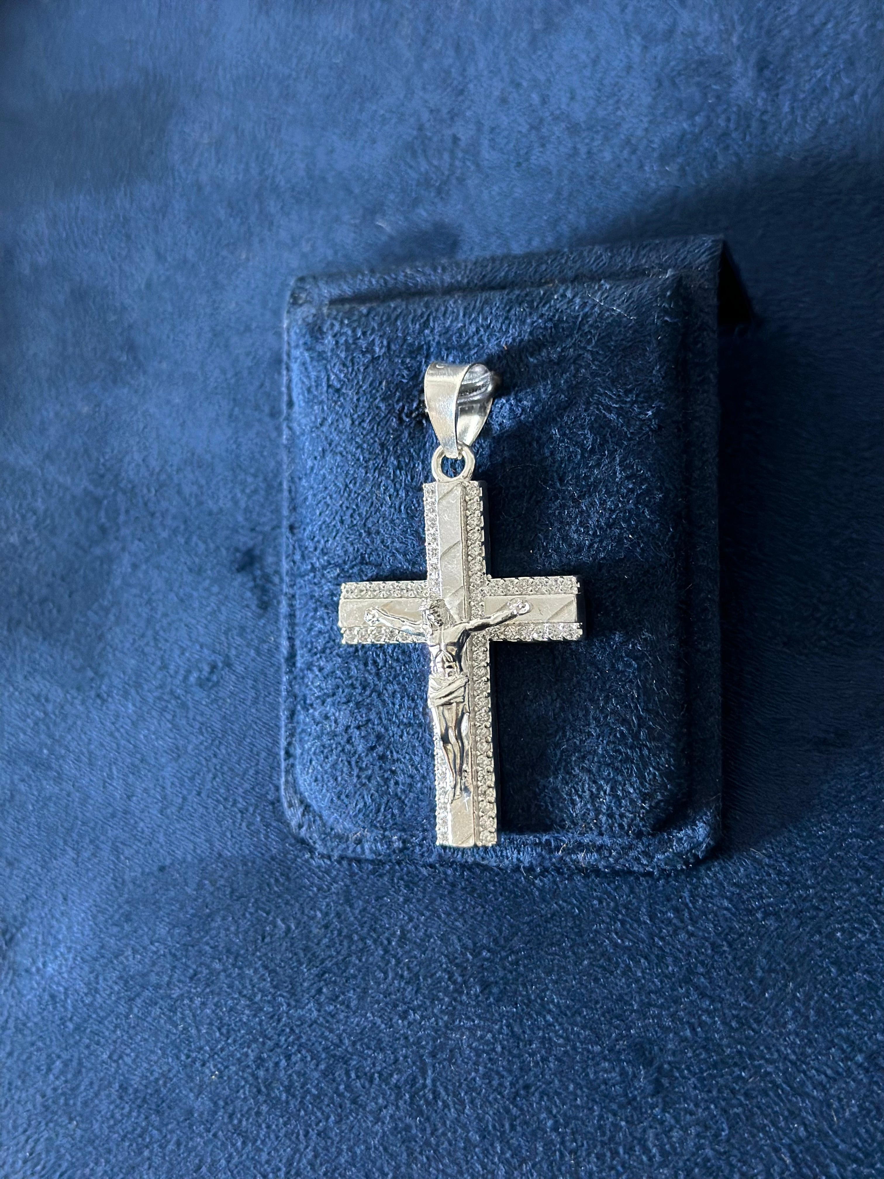 Dije Cruz Contorno Plata .925