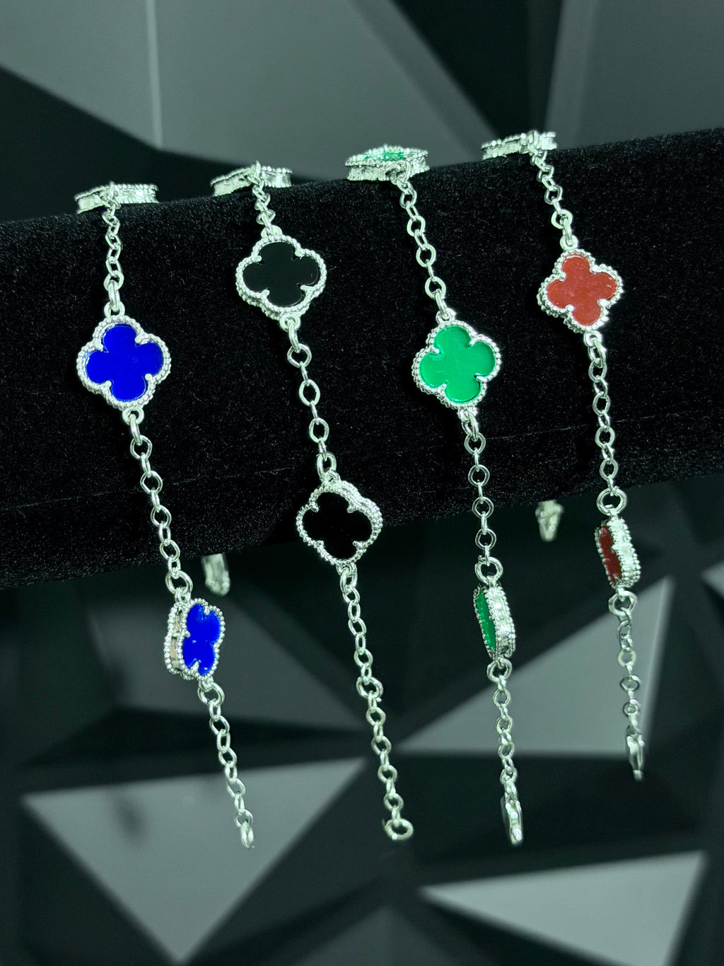 Pulsera Trébol VC tipo “Van Cleef” Plata .925