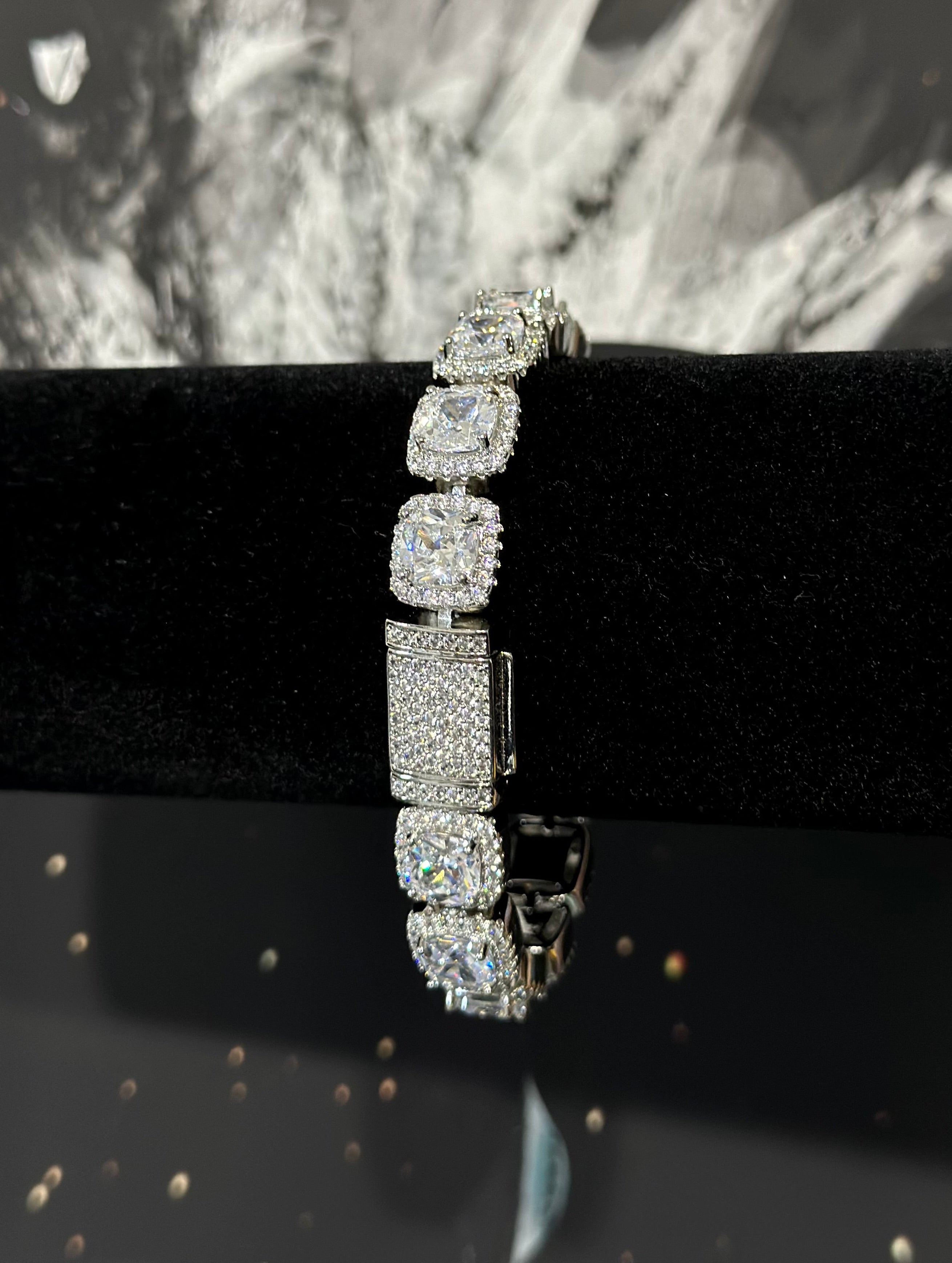 Pulsera Tennis Jumbo Laminado 18k