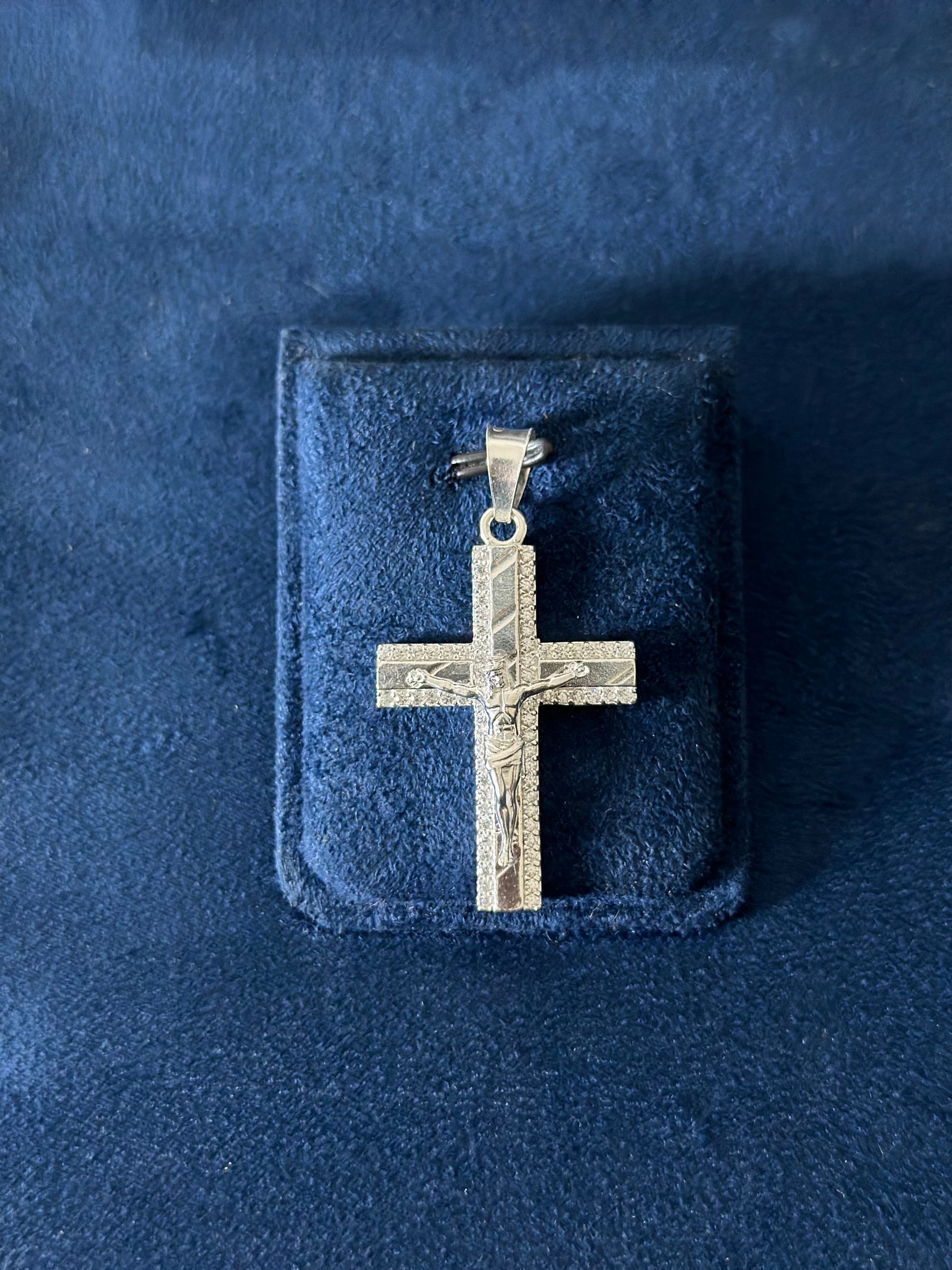 Dije Cruz Contorno Plata .925