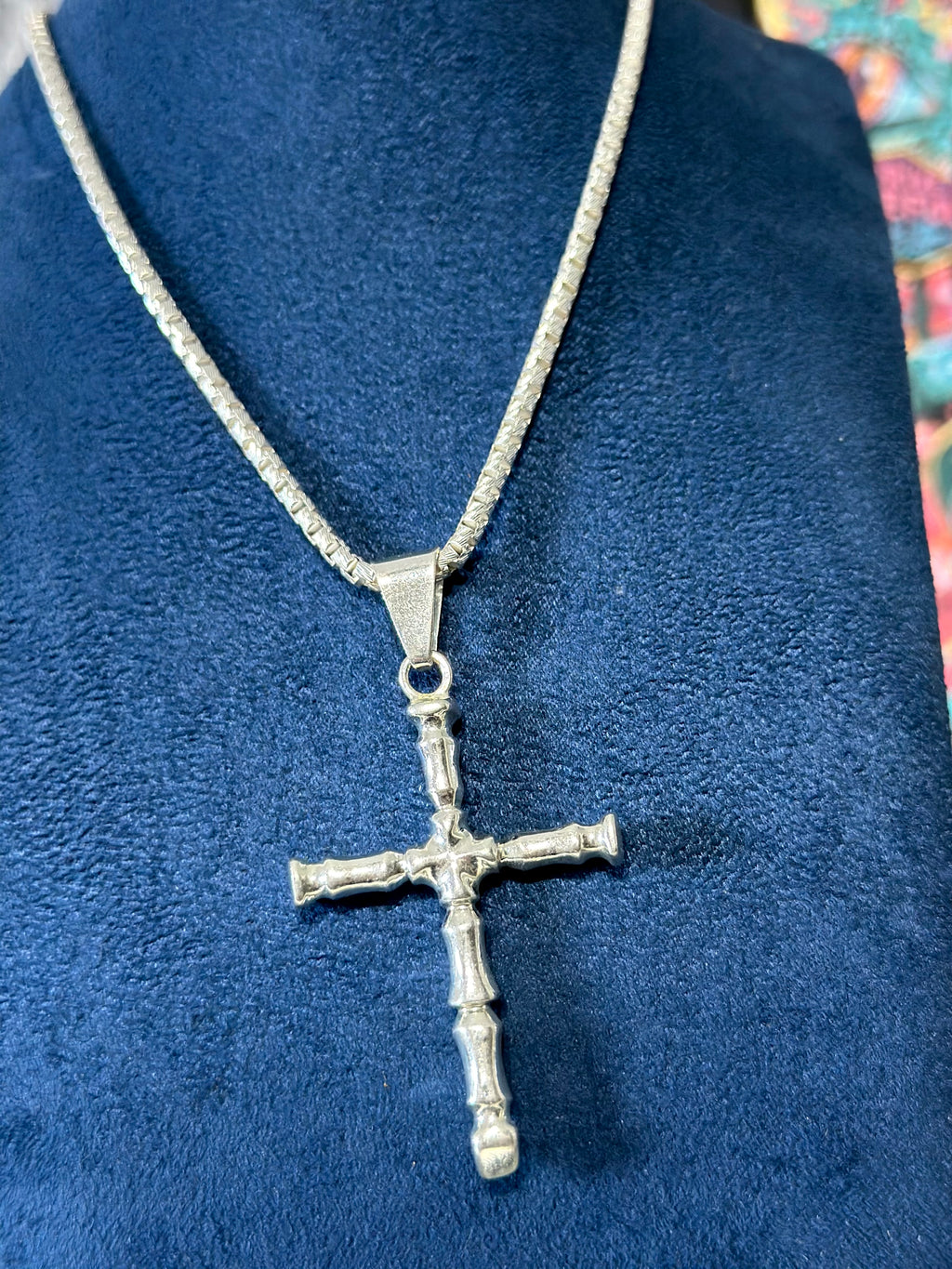 Dije Cruz Hueso Plata .925