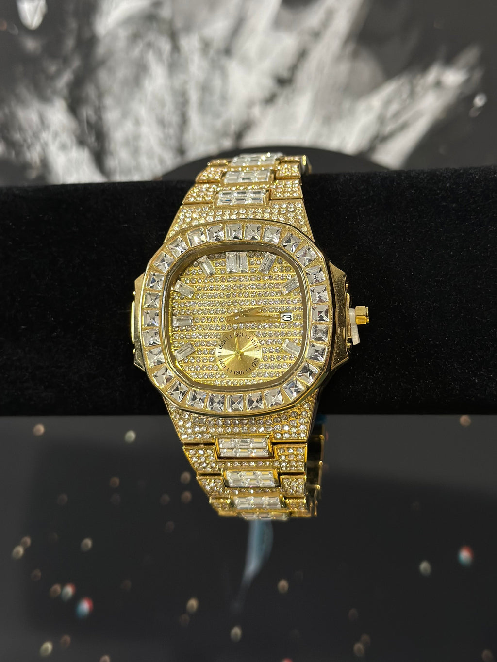 Reloj ICED Baguette Dorado Acero