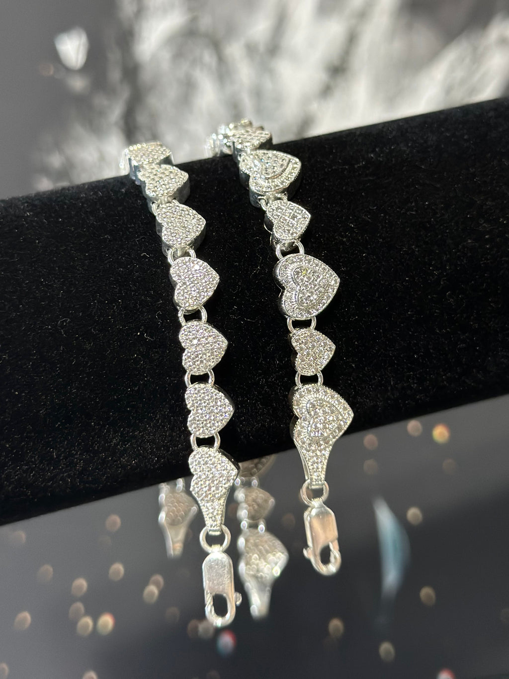 Pulsera Hearts Plata .925