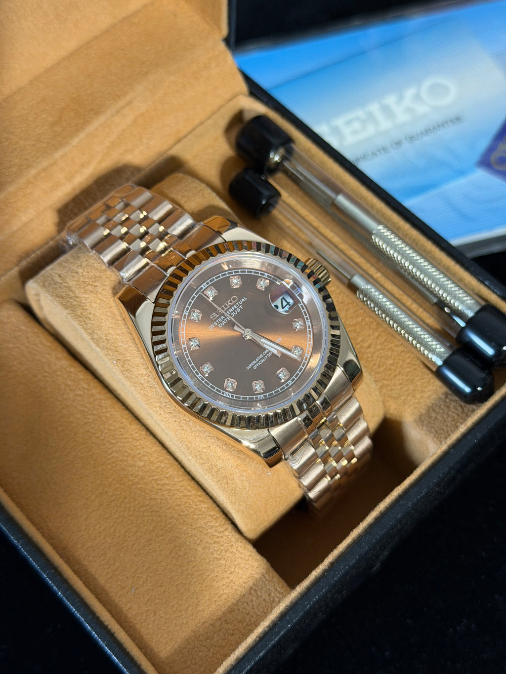 Datejust Rose Gold - Seiko Mod