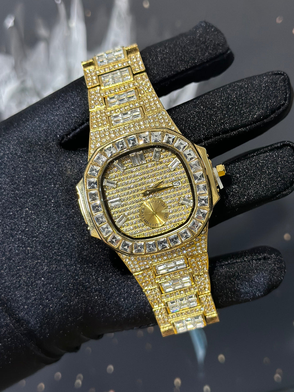 Reloj ICED Baguette Dorado Acero