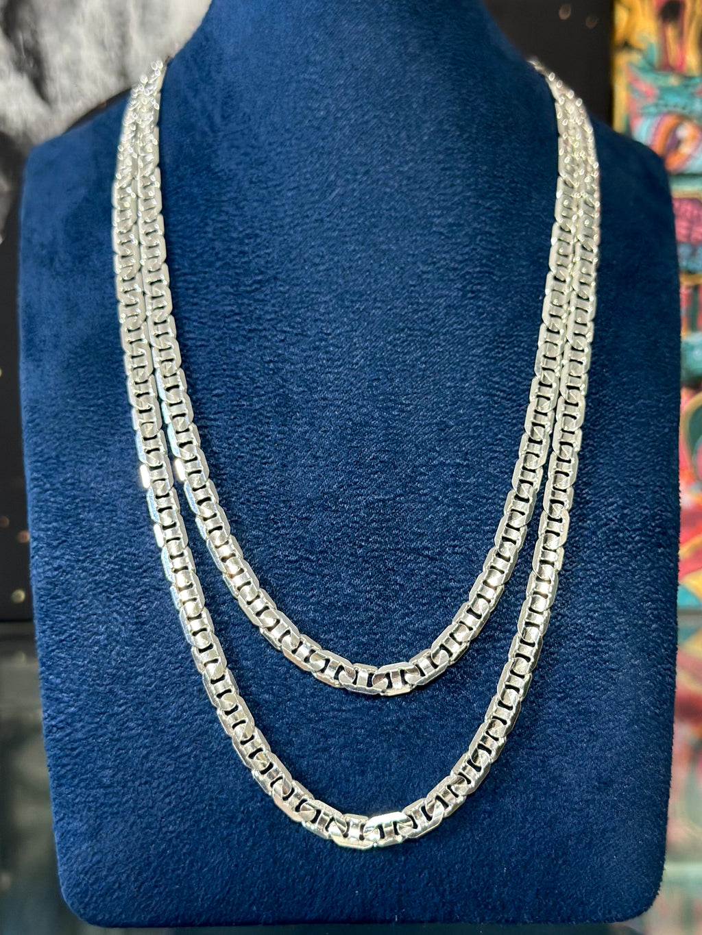 Cadena Marinera Pegada Plata .925