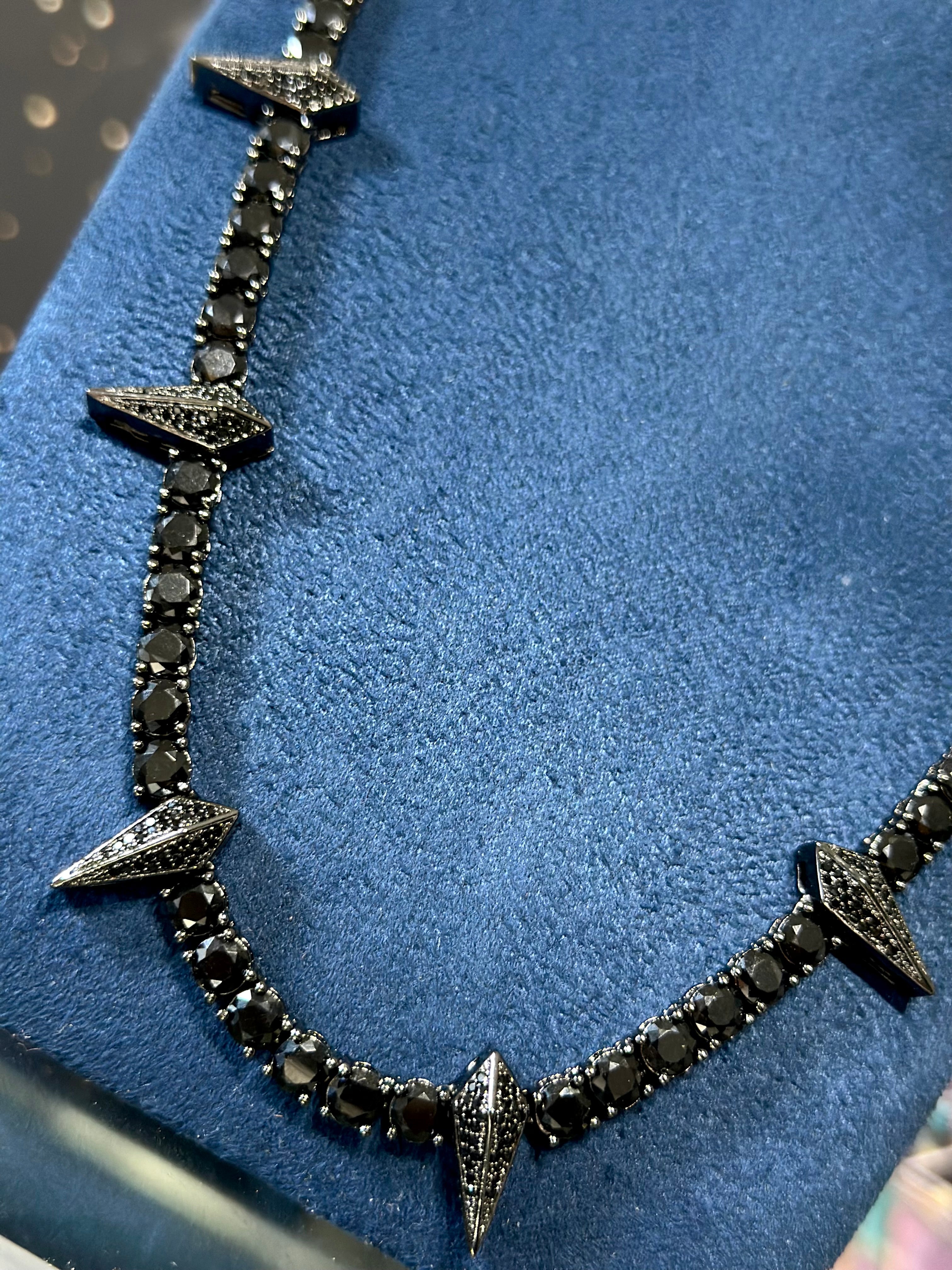 Cadena Tennis Panther Laminado 18k