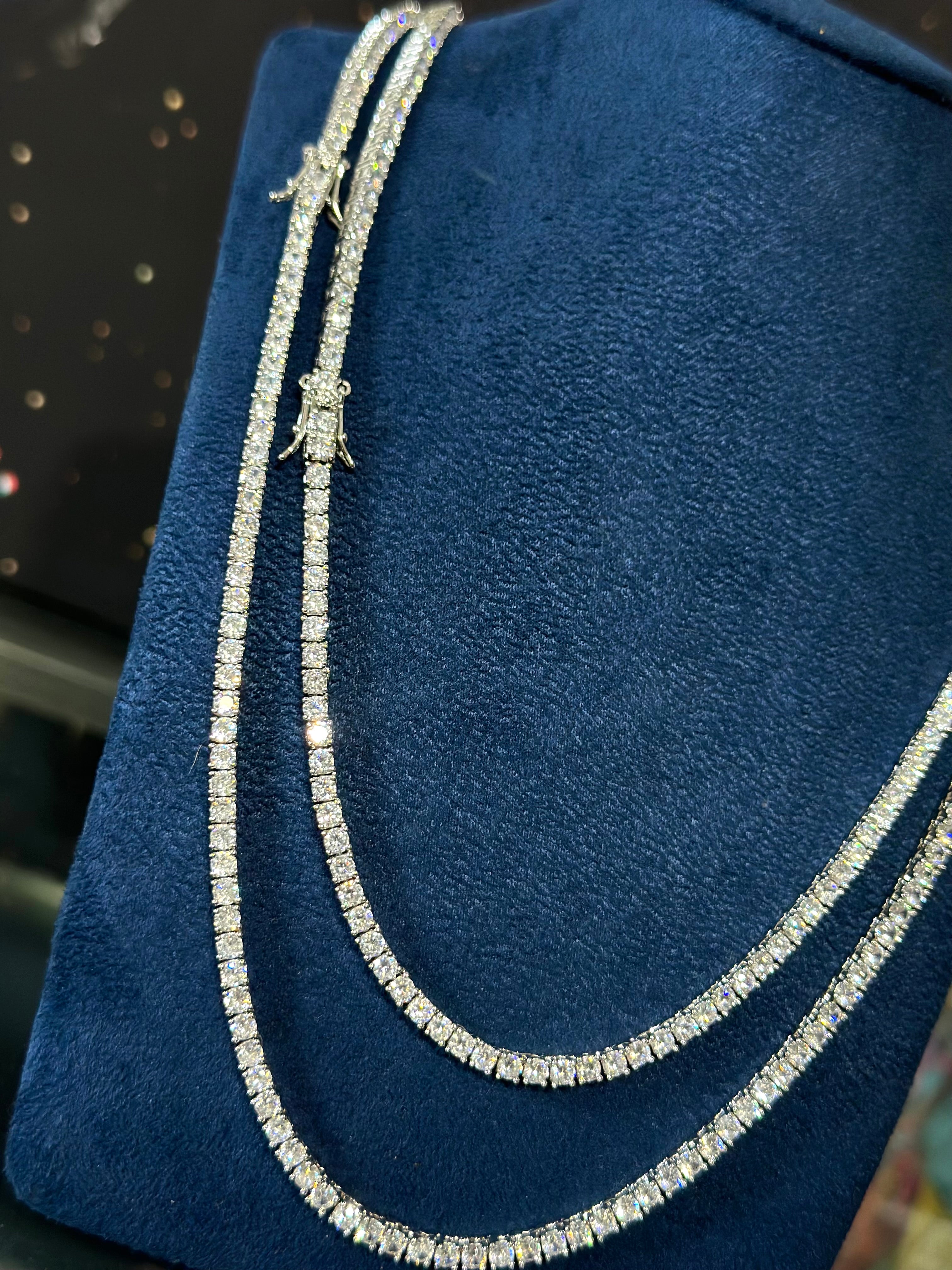 Cadena Tennis Laminado 18k