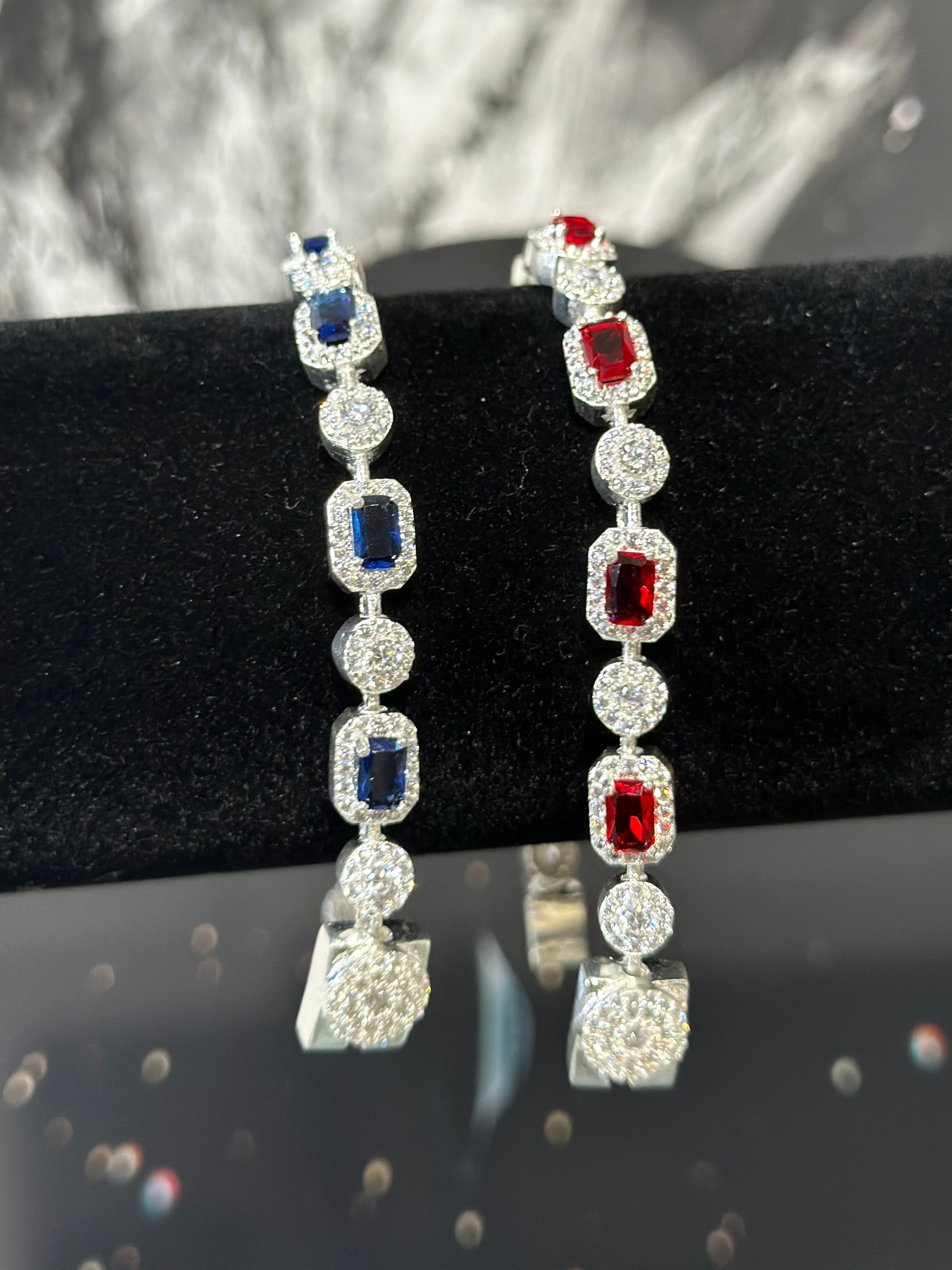 Pulsera Tennis Double Plata .925